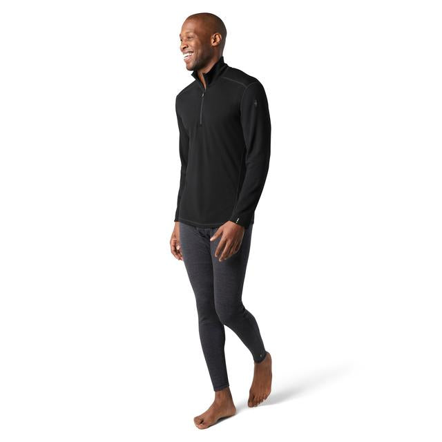Men's Classic Thermal Merino Wool Base Layer Top 1/4 Zip - Warm Winter Underwear for Skiing, Hiking & Outdoor Activities