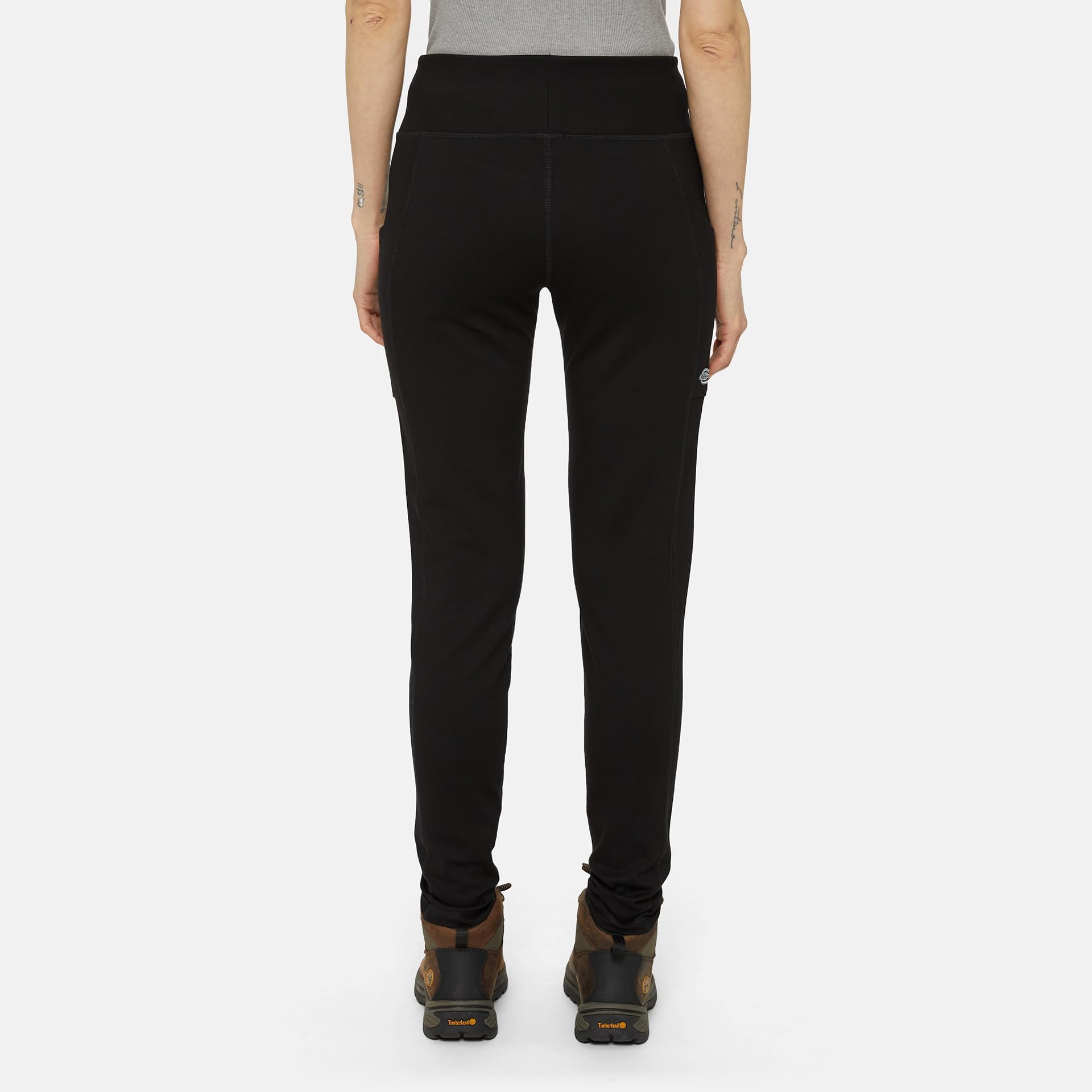 Dickies Women’s Double Pocket Leggings - High Waisted Yoga Pants with Side Pockets for Workout, Running & Everyday Wear