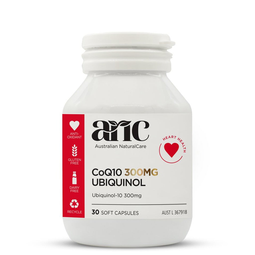 Australian Natural Care Ubiquinol CoQ10 300mg Supplement - Premium Heart Health & Energy Support for Adults - Perfect for Daily Wellness & Active Lifestyle