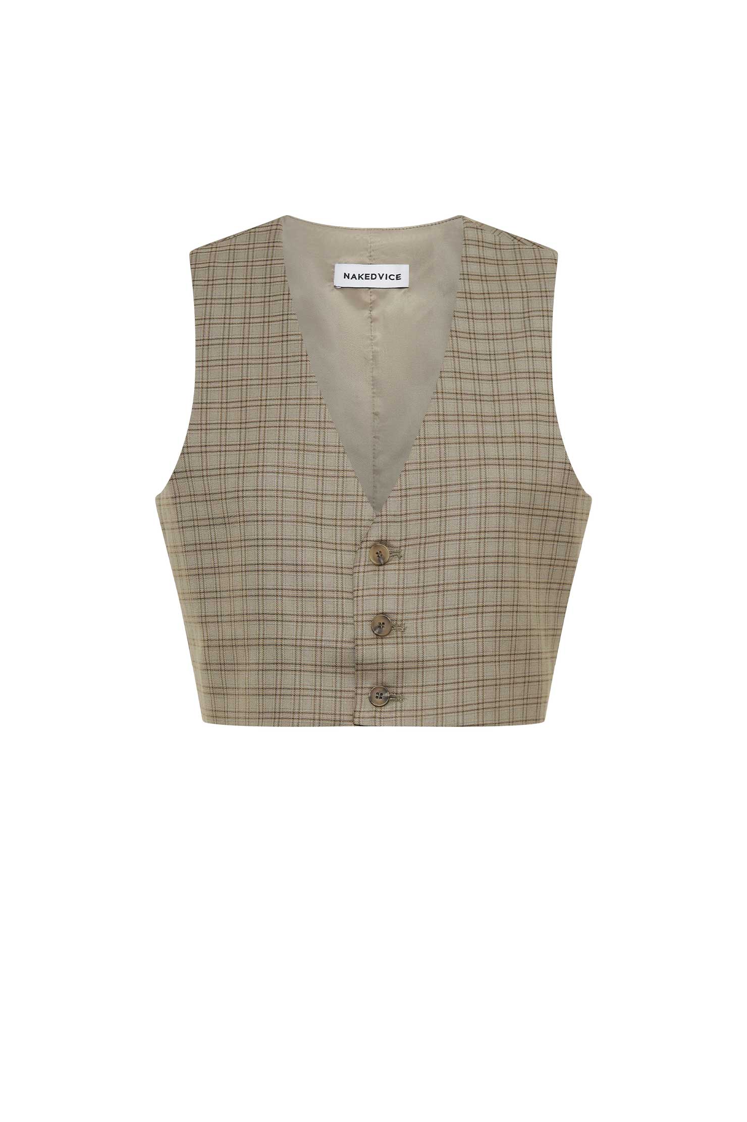 Carmen Check Vest for Women - Stylish & Comfortable Outerwear for Fall & Winter - Perfect for Office, Travel & Casual Outfits