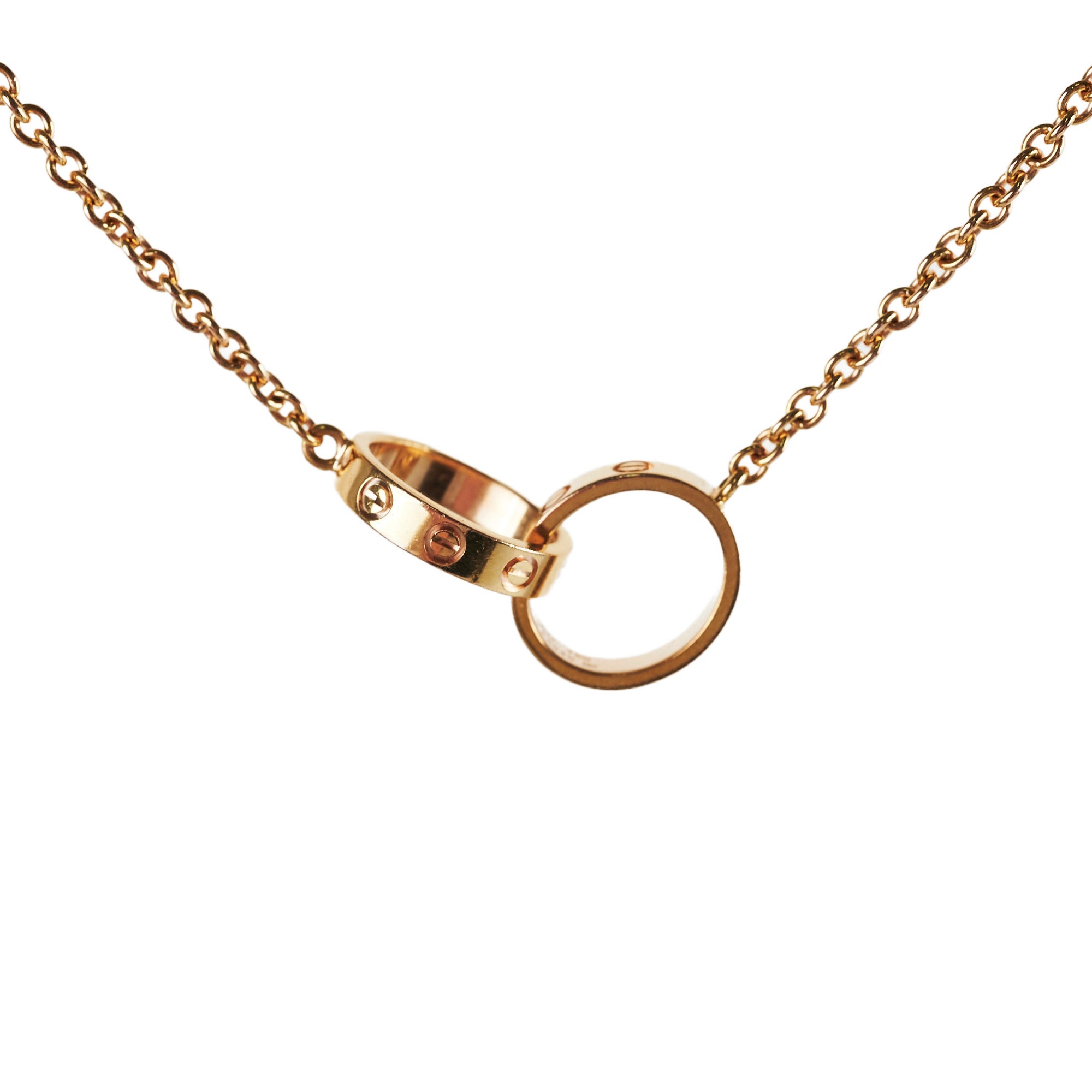 Cartier Love Baby Love Necklace - 18K Gold Plated Diamond Pendant for Women | Elegant Jewelry Gift for Her | Perfect for Anniversaries, Birthdays & Special Occasions