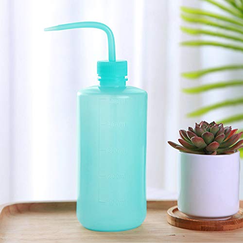 Oubest 500ml Squeeze Washing Bottle - 3 Pack Blue Plastic Plant Watering Bottle for Succulents, Irrigation & Cleaning | Perfect for Gardening, Home Plants & Car Washing