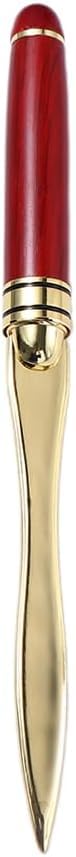 Premium Gold Letter Opener - Elegant Wooden Handle Paper Cutter for Envelopes, Mail & DIY Crafts | Perfect for Office, Home, School & Stationery Lovers