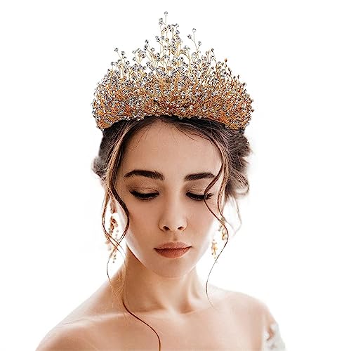 Golden/ Crown + necklace + Earrings