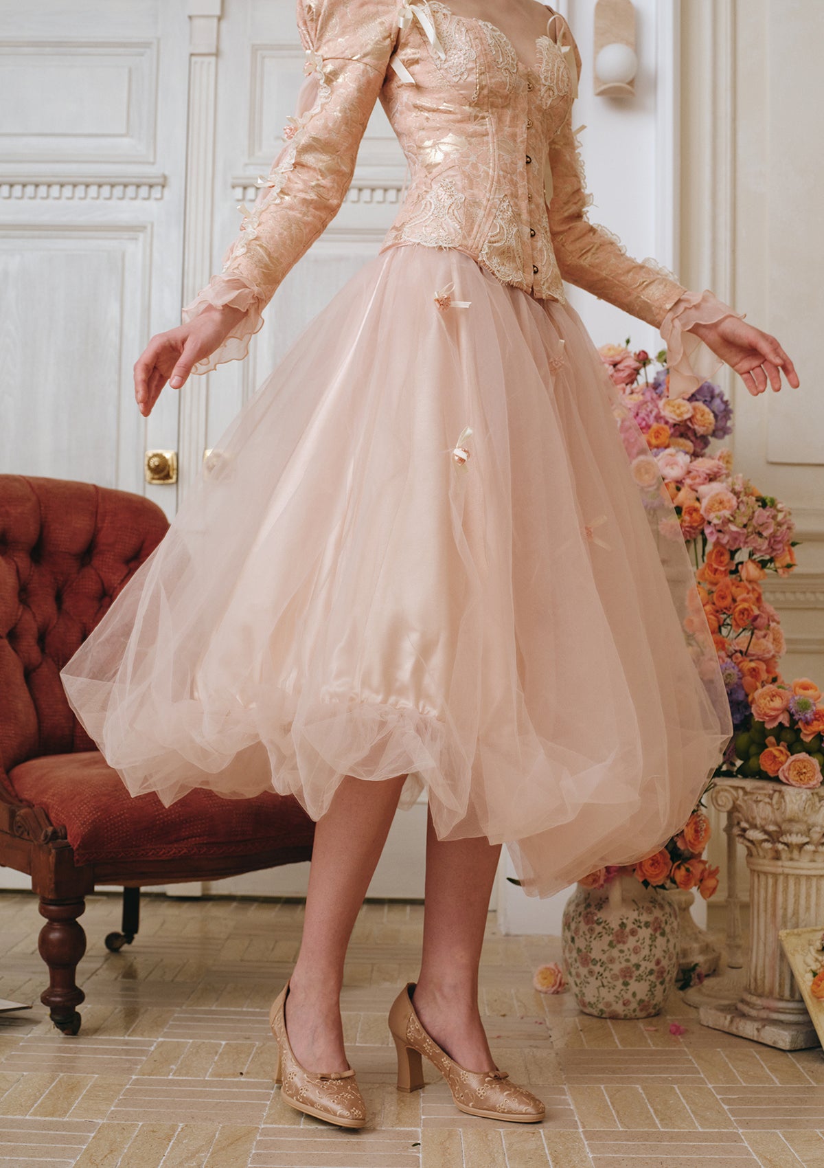 Enchanted Fairy Castle Princess Skirt for Girls | Elegant Party Dress for Birthday, Halloween & Cosplay | Perfect for Fantasy Themed Events & Dress-Up Play