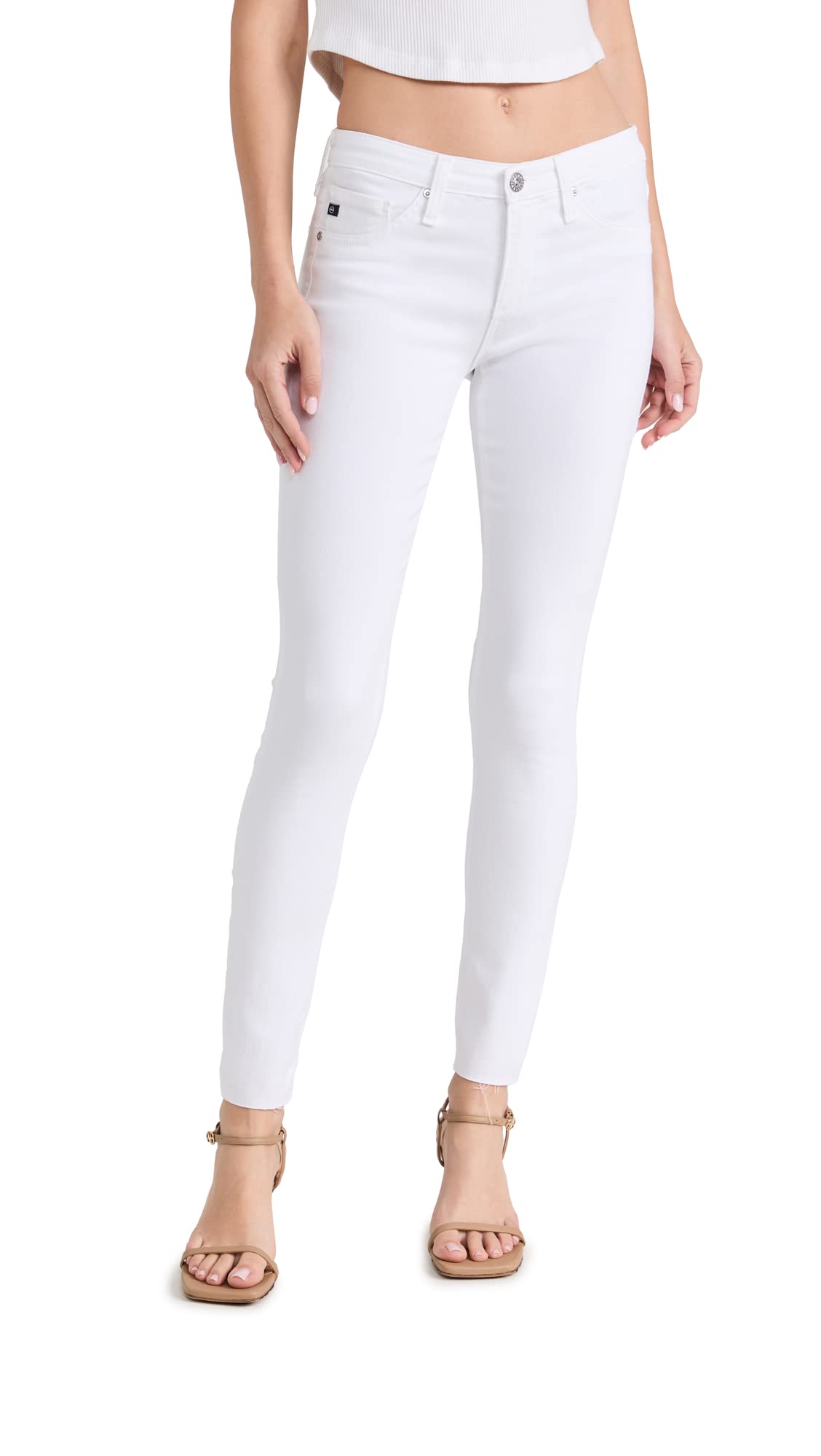 AG Adriano Goldschmied Women's High-Rise Stretch Ankle Jeans - Slim Fit Leggings for Casual Wear, Work & Travel