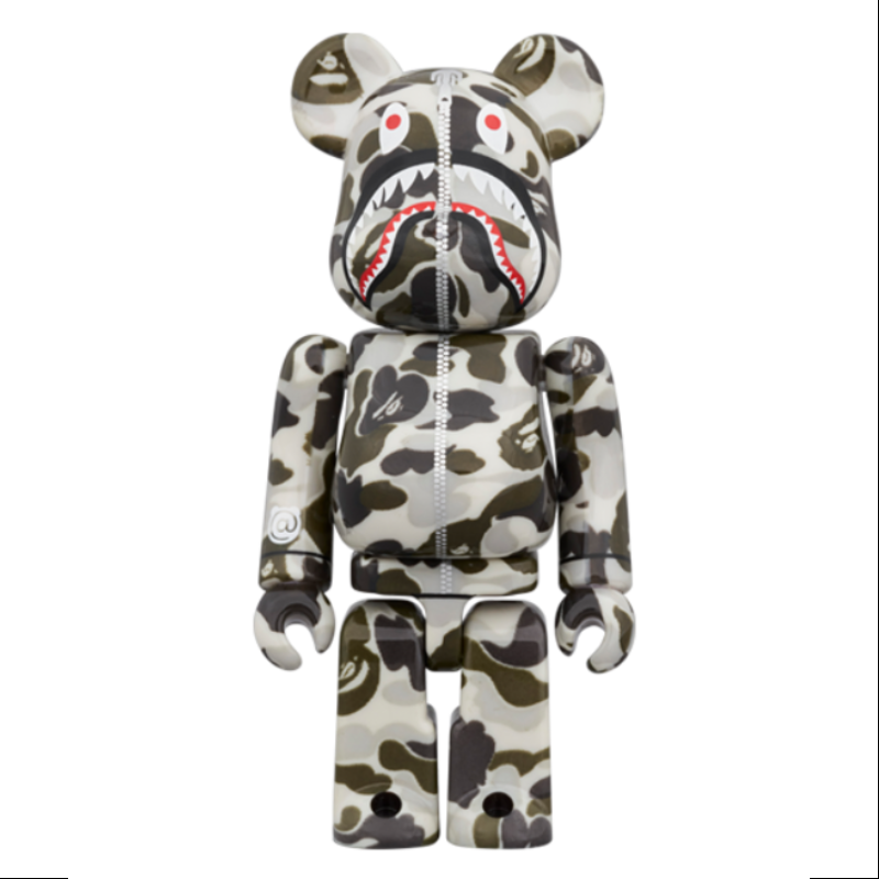 Be@rbrick Bape x Canada Goose Shark 400% & 100% 3-Piece Collectible Set - 2024 Limited Edition for Display & Home Decor