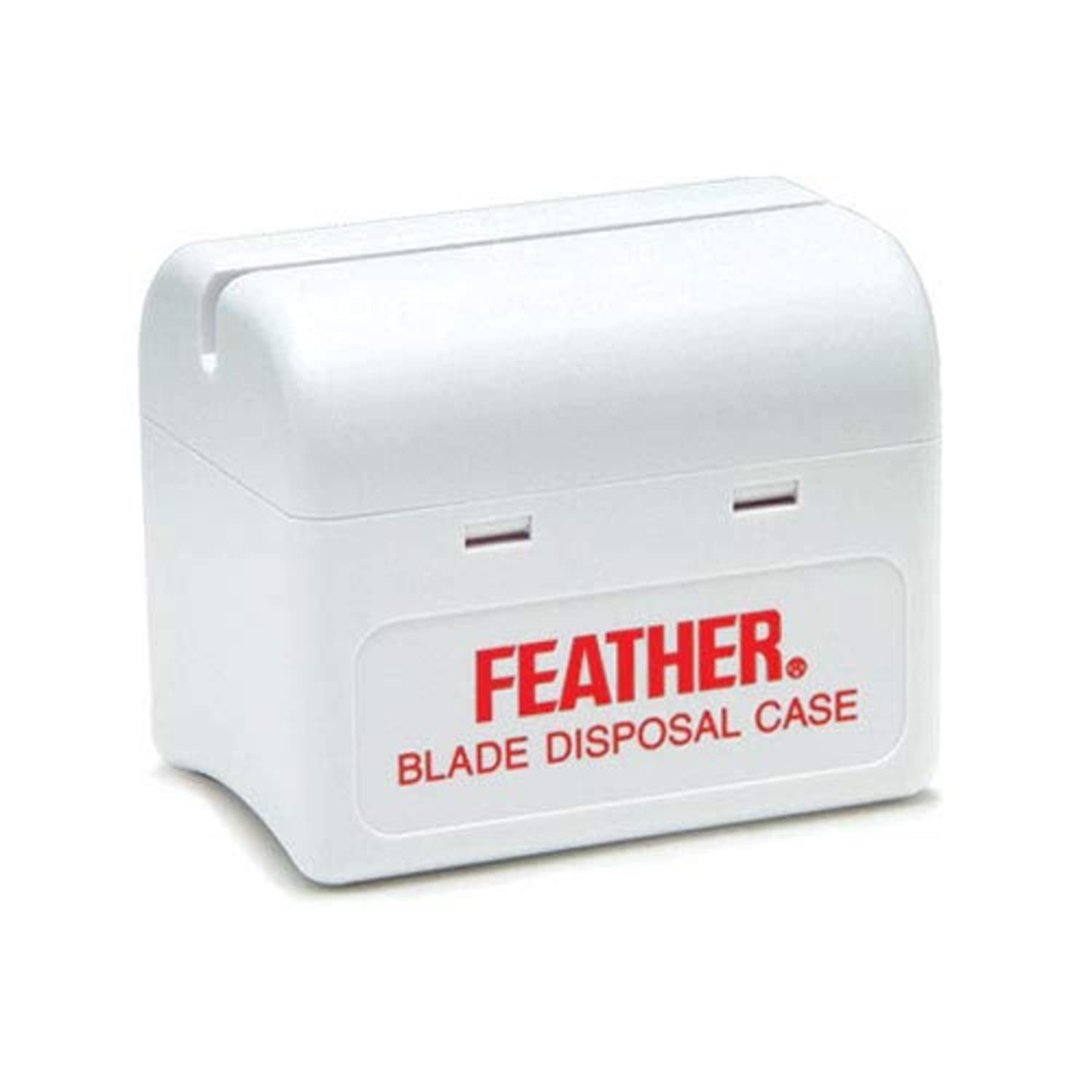 Professional Feather Styling Razor Disposal Case - Safe & Hygienic Storage for Used Razor Blades - Perfect for Salons, Barbershops & Home Grooming