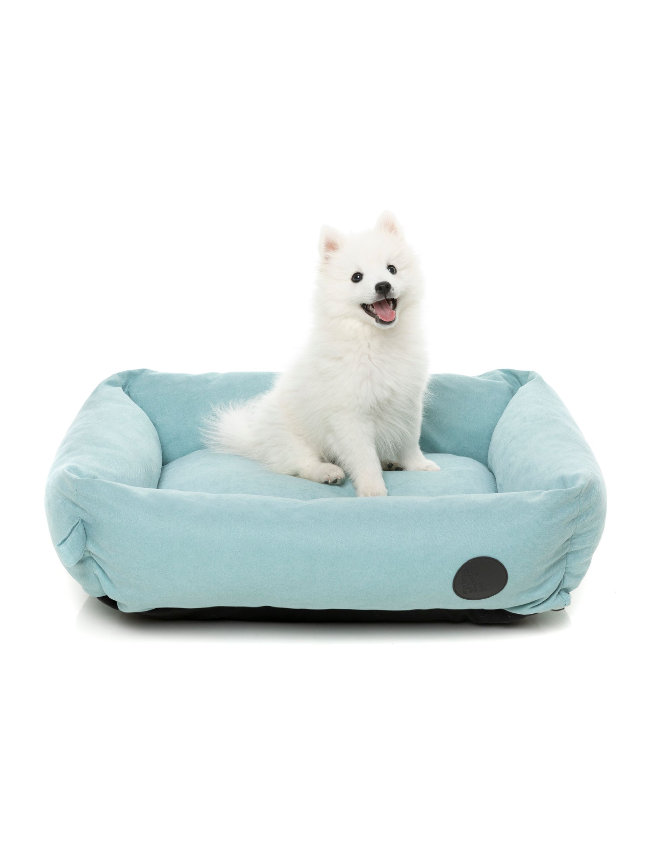 Fuzzyard Plush Powder Blue Pet Bed for Dogs & Cats - Soft & Cozy Lounge Bed in 3 Sizes (Small, Medium, Large) - Perfect for Living Room, Bedroom & Pet Nursery Comfort