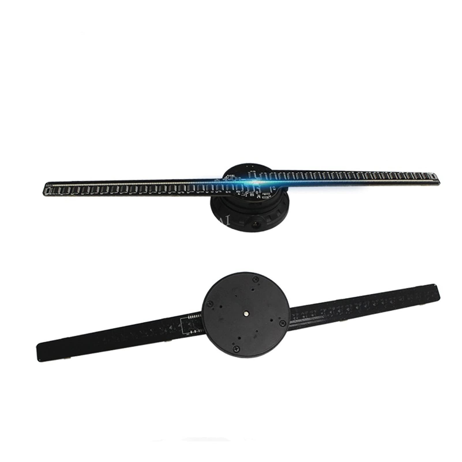 SunXTMY Holographic Video Fan - WiFi 3D Hologram Projector for Advertising Display, LED Naked Eye Fan Light with 3D Advertising Logo - Perfect for Retail Stores, Events, and Trade Shows