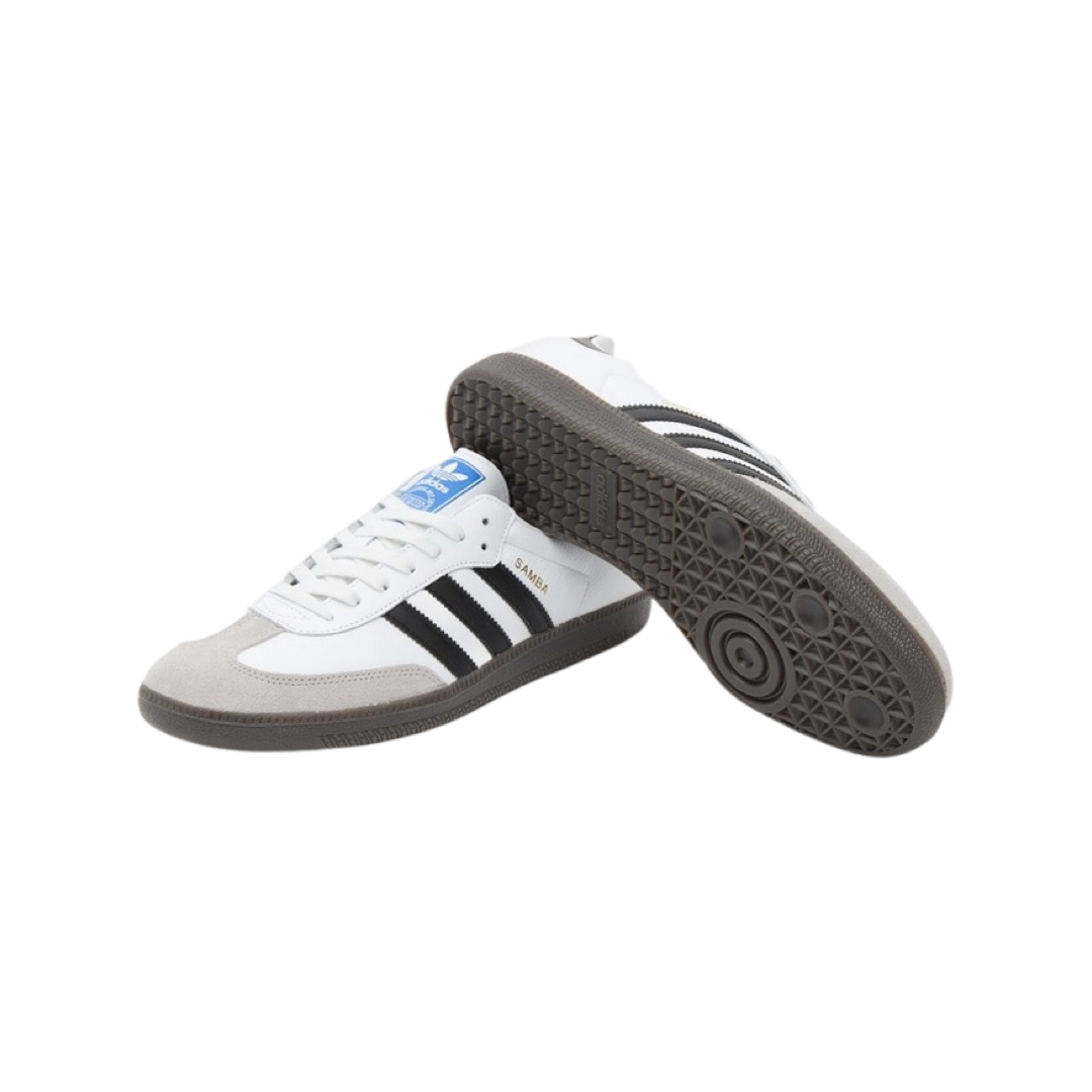 Adidas Samba OG Sneakers - Cloud White & Core Black Classic Leather Shoes for Men & Women | Perfect for Casual Wear, Street Style & Everyday Comfort