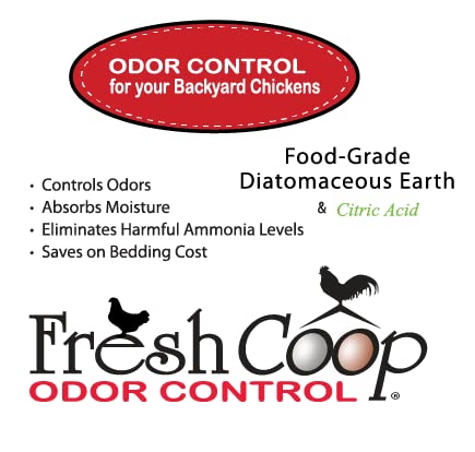 Progressive Planet Fresh Coop Odor Control, 7lb Jug - Ammonia Neutralizer & Moisture Absorber for Chicken Coops - Food-Grade Diatomaceous Earth & Citric Acid - Extends Poultry Bedding Life & Enhances Freshness - Ideal for Chicken Coop Maintenance & Odor Elimination