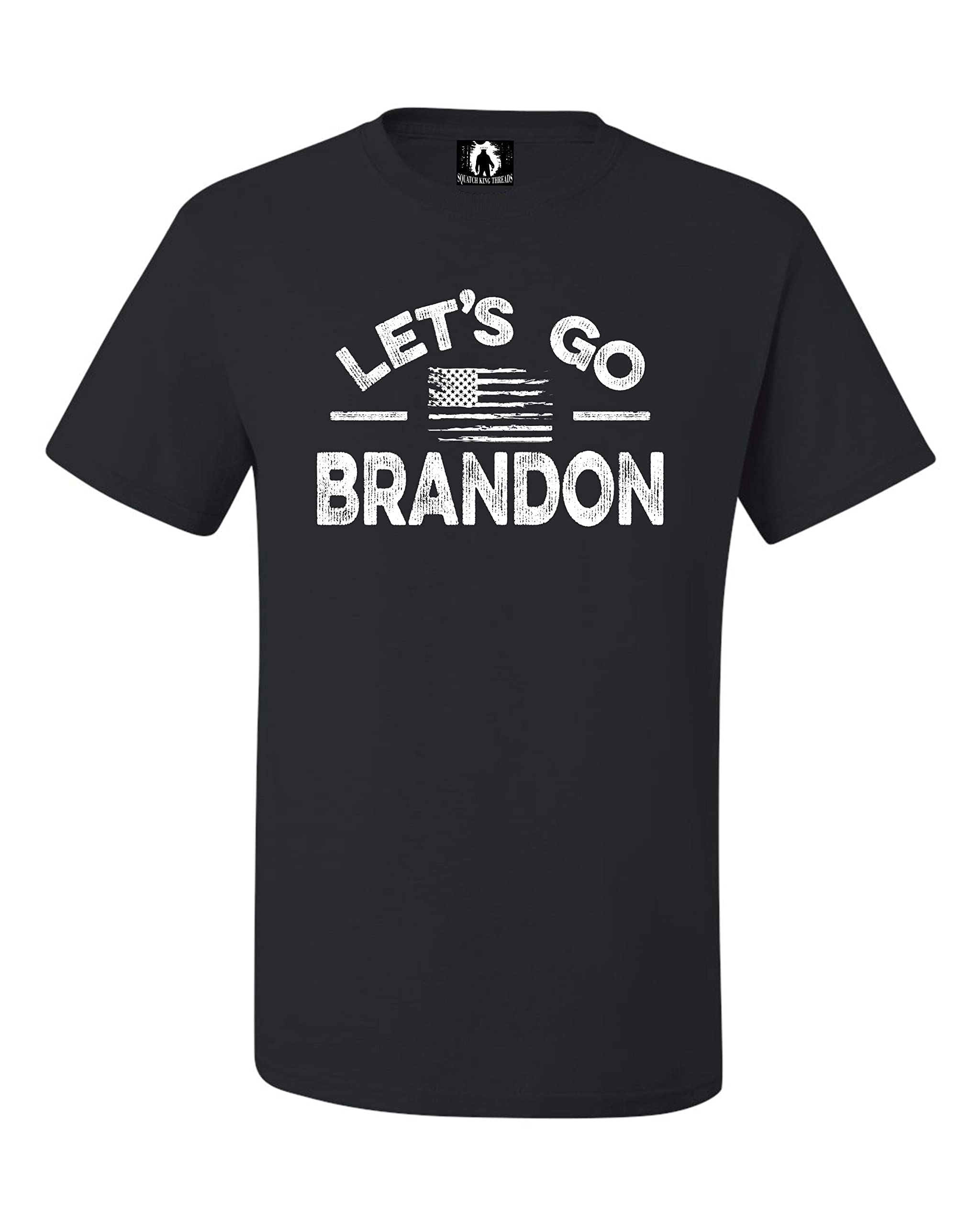 Exclusive Let's Go America Patriotic Adult T-Shirt | Squatch King Threads | Comfortable Cotton Tee for Men & Women | Perfect for 4th of July, BBQ Parties & Casual Wear
