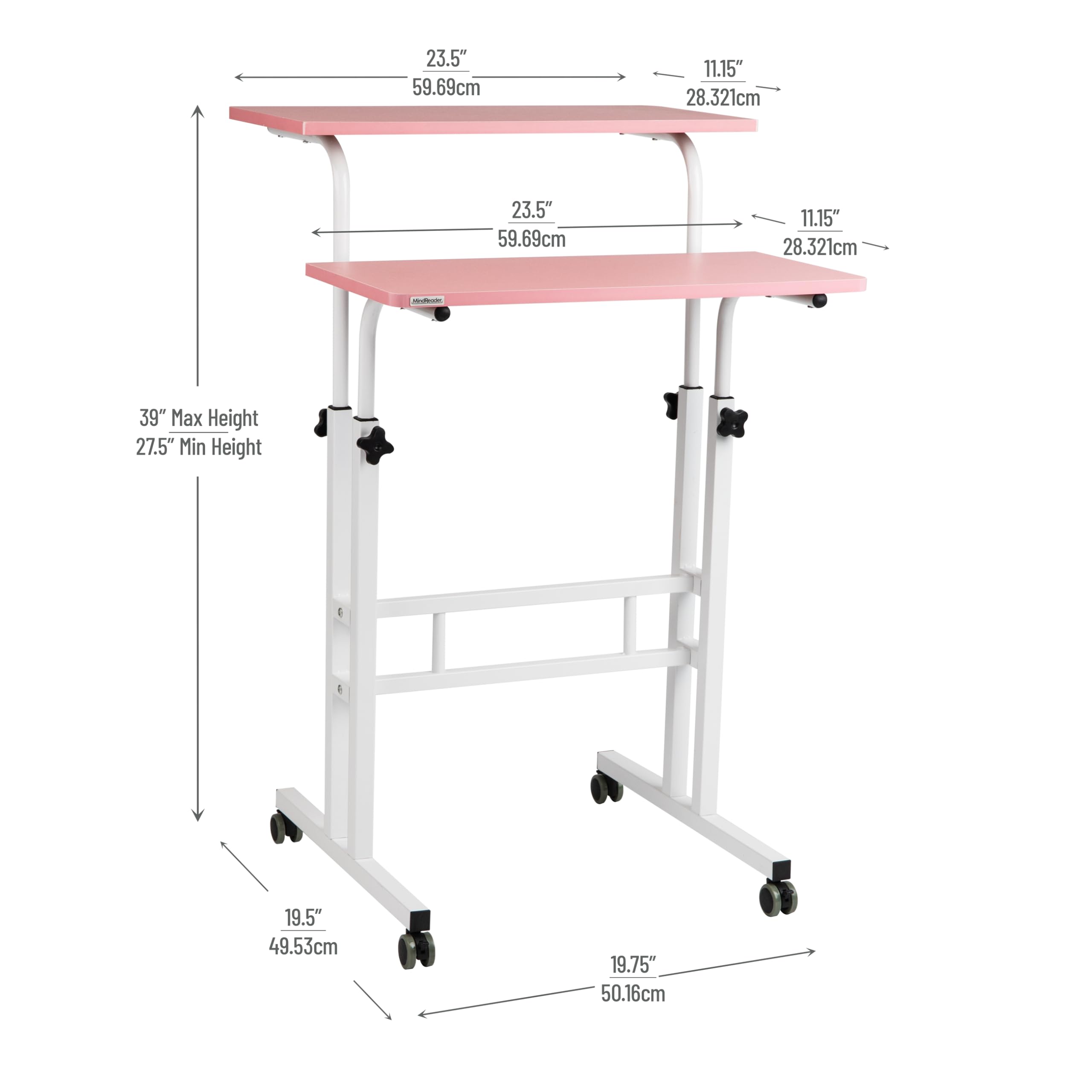 Mind Reader Adjustable Height Standing Desk - 15