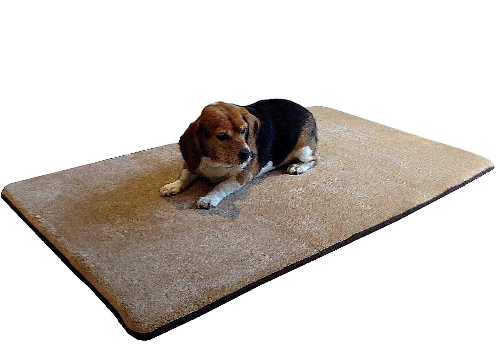 Gel Memory Foam Dog Bed - Waterproof & Anti-Slip for Large Crates (42