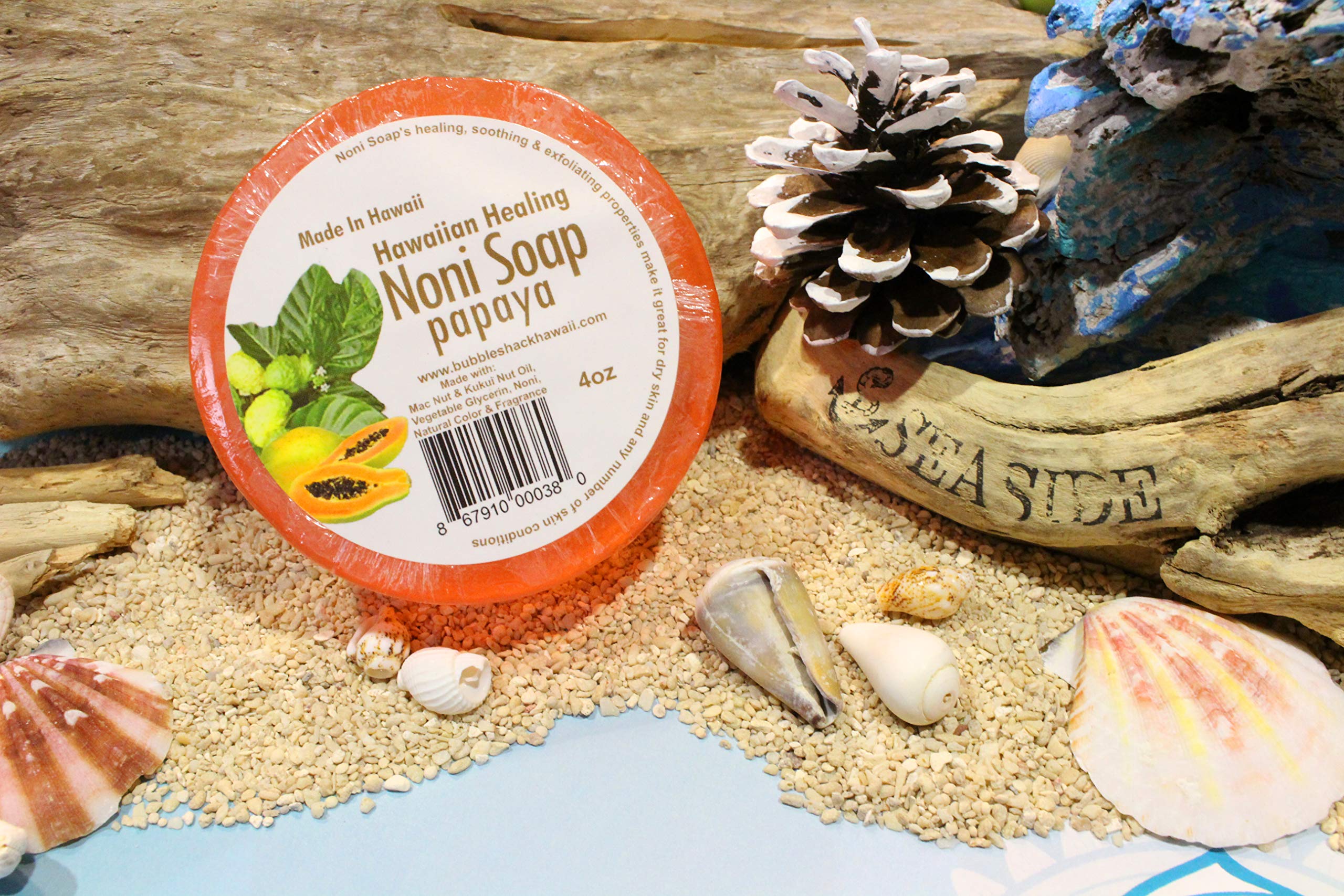 Organic Noni & Papaya Soap for Glowing Skin - Natural Face & Body Cleanser for Acne, Dark Spots & Dry Skin - Perfect for Daily Skincare Routine & Spa Treatments
