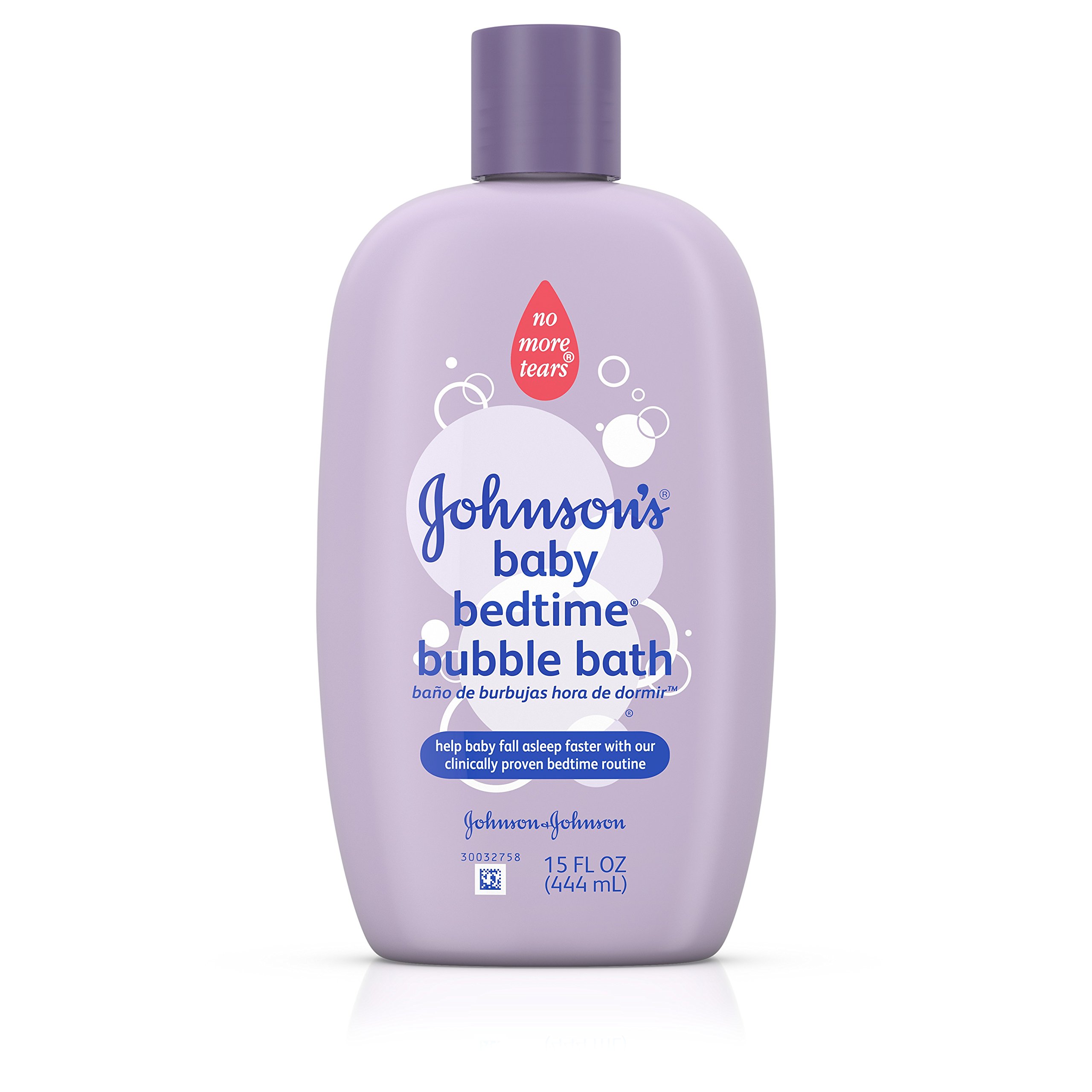 Johnson's Baby Bedtime Bubble Bath & Wash - 15 oz, Gentle & Hypoallergenic for Newborns & Toddlers - Perfect for Relaxing Nighttime Baths & Soothing Skin Before Sleep