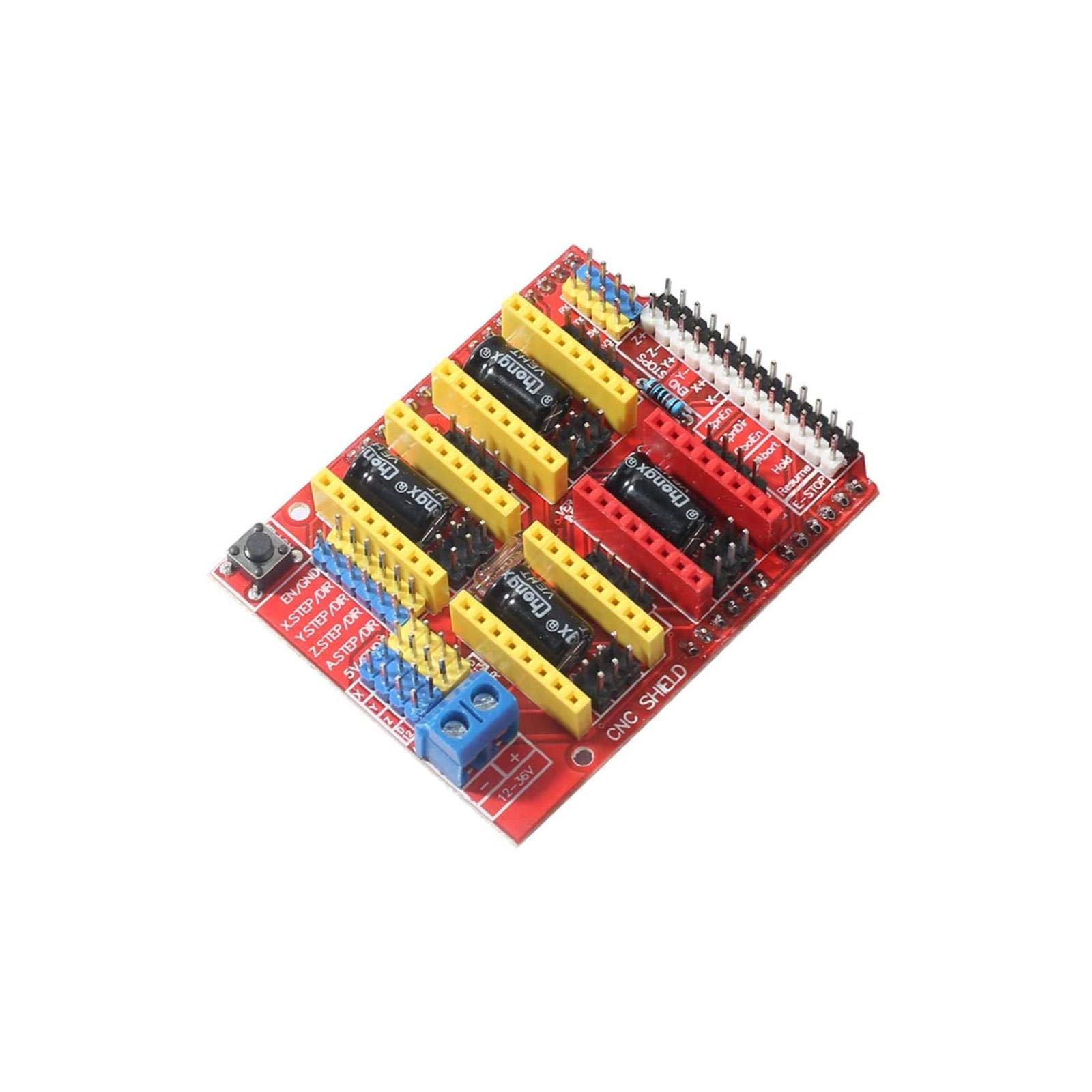 V3 Engraver 3D Printer CNC Shield Expansion Module with A4988 Driver Board - Compatible with Arduino for DIY CNC, Laser Cutting & 3D Printing Projects