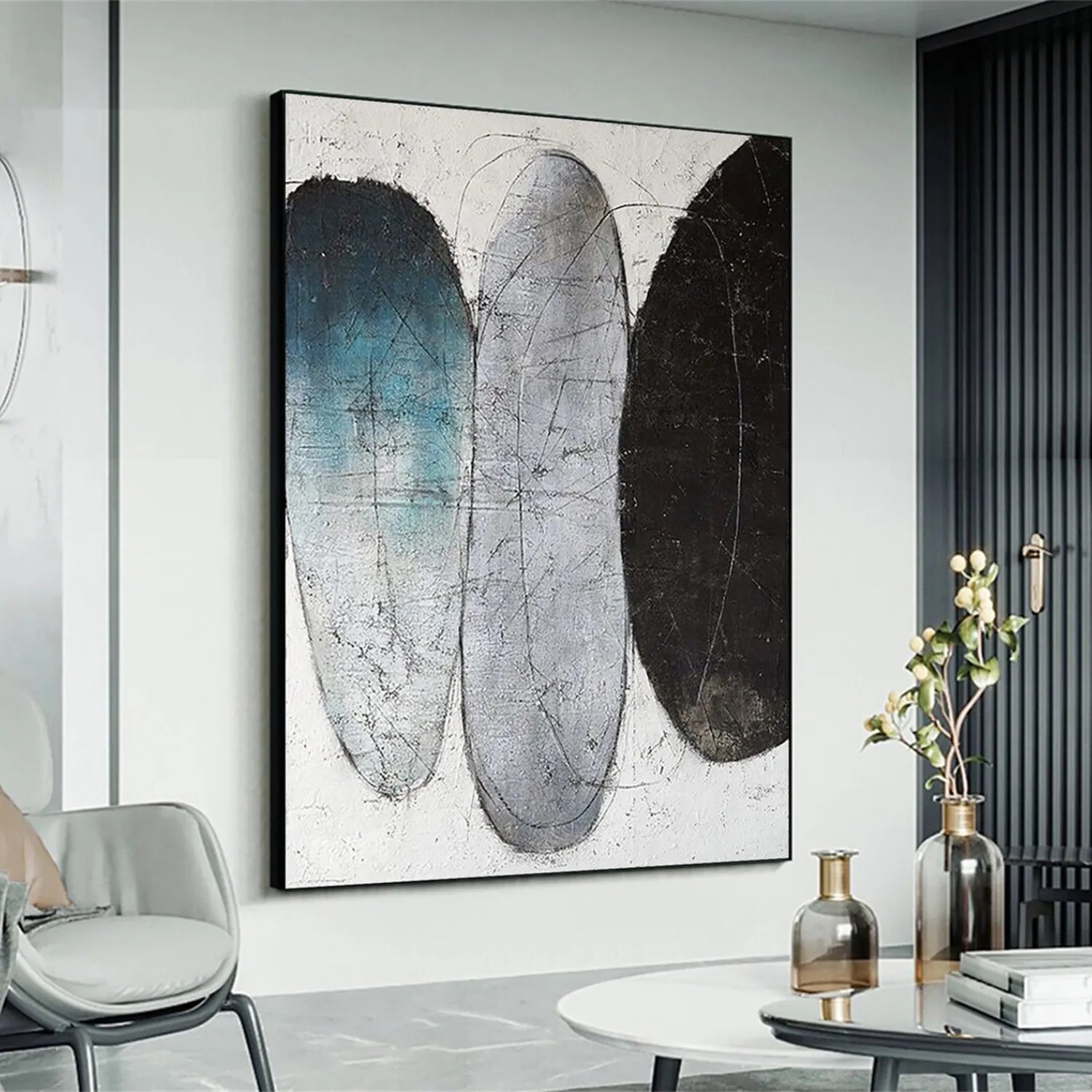 Abstract Painting #AB 144 - Modern Wall Art for Home & Office Decor | Perfect for Living Room, Bedroom & Workspace