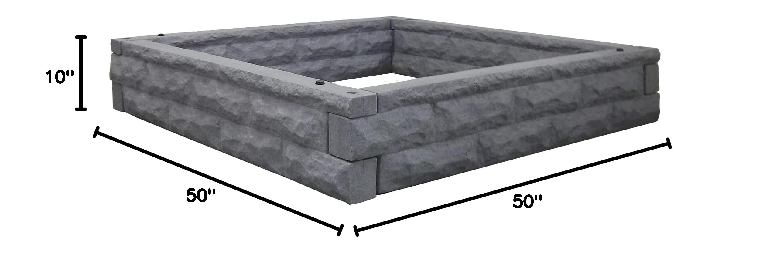 Garden Wizard Raised Bed Garden Kit - Dark Granite Color Elevated Planter Box for Vegetables, Herbs & Flowers | Perfect for Backyard, Patio & Urban Gardening