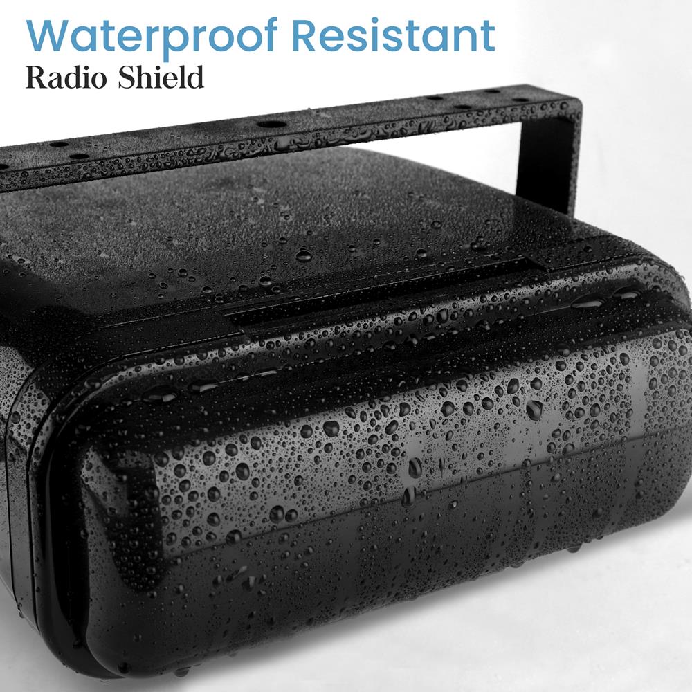 Waterproof Marine Stereo Radio Cover - Durable ABS Plastic Housing for Boats, Yachts & Outdoor Use - UV & Weather Resistant Protection