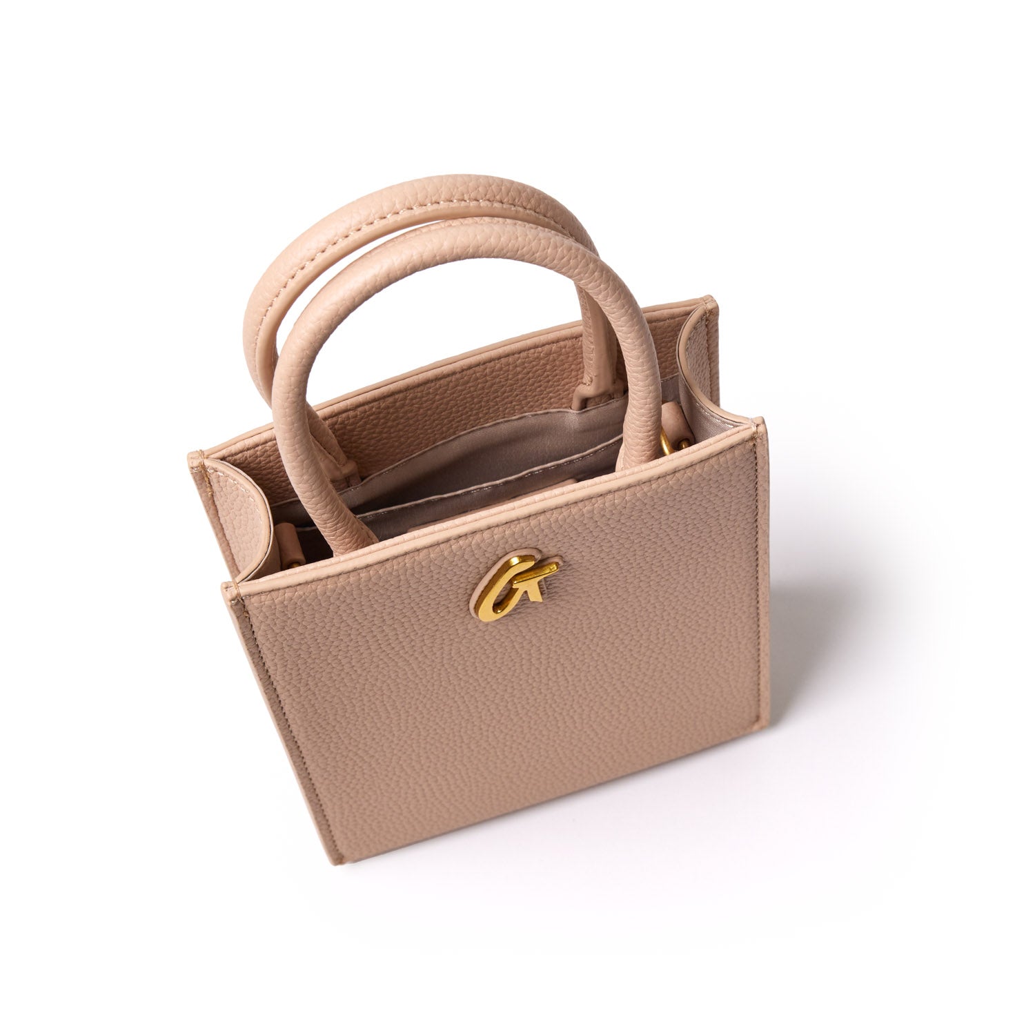 Mini Pebble Tote Bag in Nude - Stylish & Compact Handbag for Women, Perfect for Work, Travel, and Everyday Use