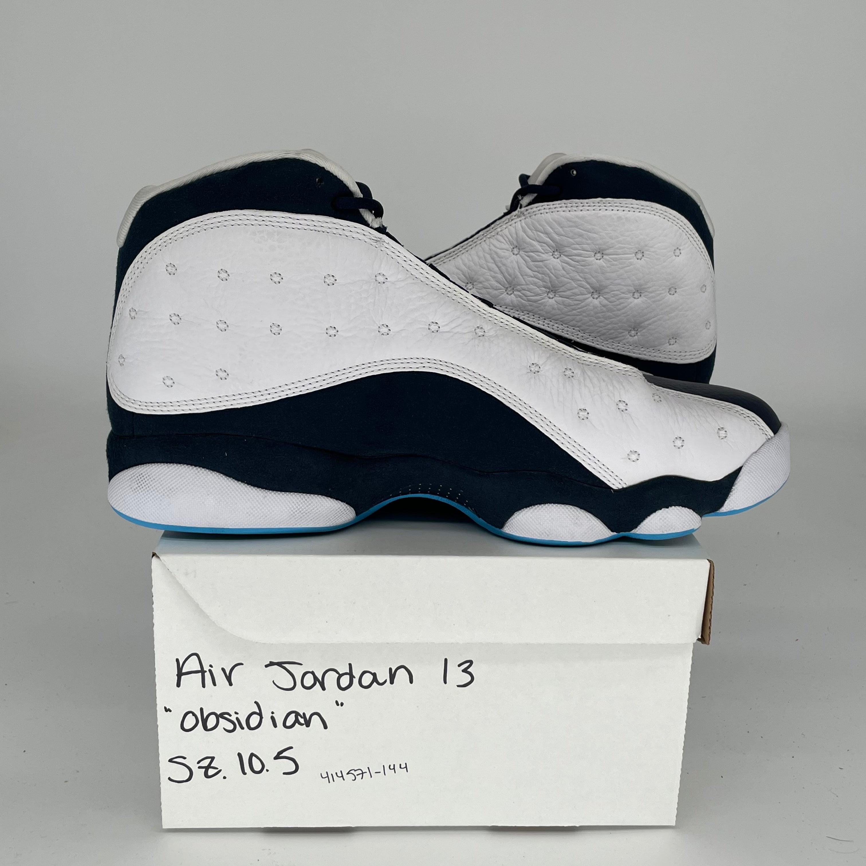 AIR JORDAN 13 OBSIDIAN Men's Basketball Shoes Size 10.5 - 414571-144 | Retro Sneakers for Running, Training & Streetwear Fashion