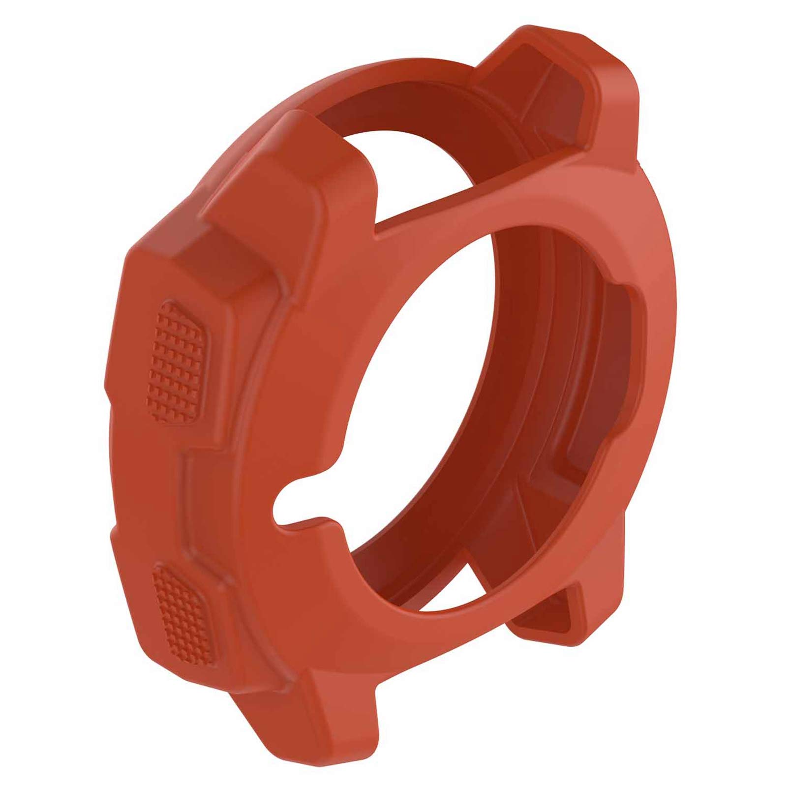 Silicone Protective Case Cover for Garmin Instinct Smart Watch - Durable Shockproof Shell (Orange) - Perfect for Outdoor Sports, Running, Hiking & Daily Use