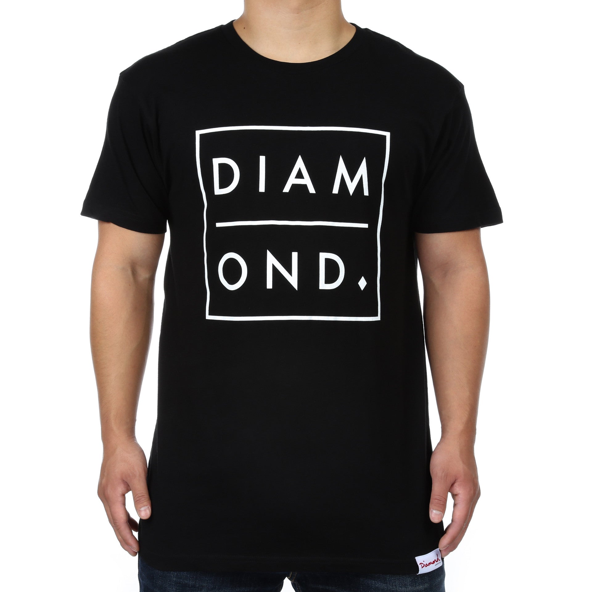 Diamond Supply Co Outline Tee - Black Graphic T-Shirt for Men | Streetwear Fashion & Casual Wear | Perfect for Everyday Outfits, Concerts, and Urban Style