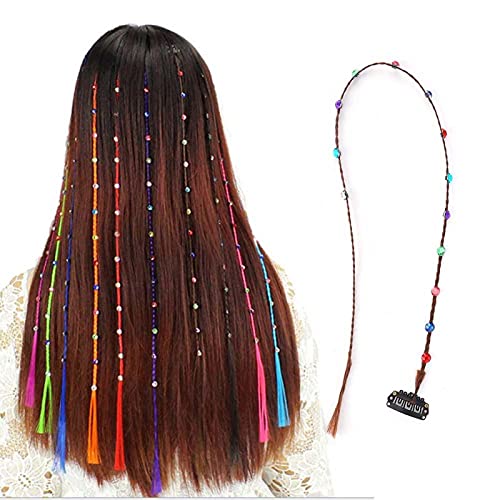 Brown Dreadlock Hair Ropes for Twist Braids - Professional Barber & Hairstylist Supplies for Hip Hop and Hippie Styles | Perfect for Salon, Cosplay, and Festival Hairstyles