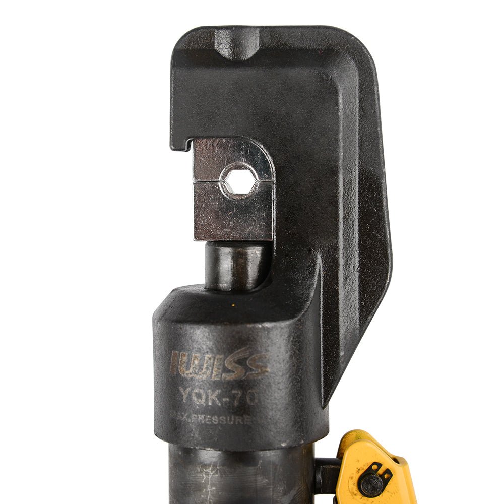 YQK 70 Hydraulic Terminal Crimper Tool for 4-70mm² Wire Cable Lugs - Professional Electrical Crimping for Automotive, Marine & Industrial Applications