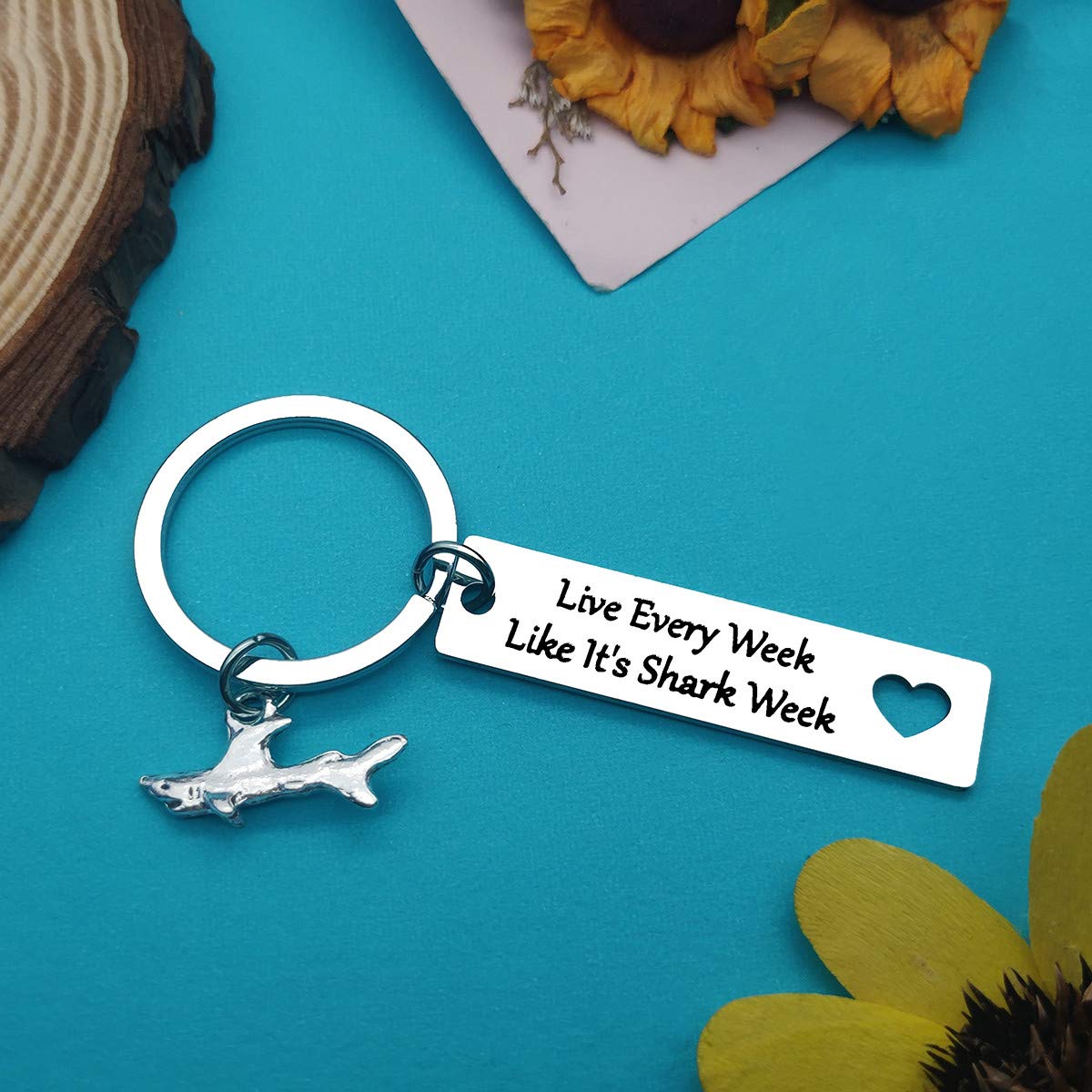Shark Keychain - Perfect Shark Week Gifts for Him & Her | Shark Lover Accessories, Diver Gifts & Unique Shark Stuff | Great for Everyday Carry, Beach Trips & Marine Enthusiasts