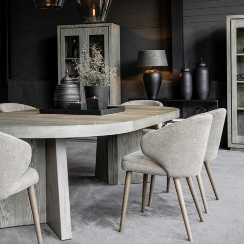 Trent Extension Dining Table - Antique Grey Finish | Expandable Farmhouse Style Table for Small Spaces & Family Gatherings | Perfect for Dining Rooms, Kitchens & Open Floor Plans