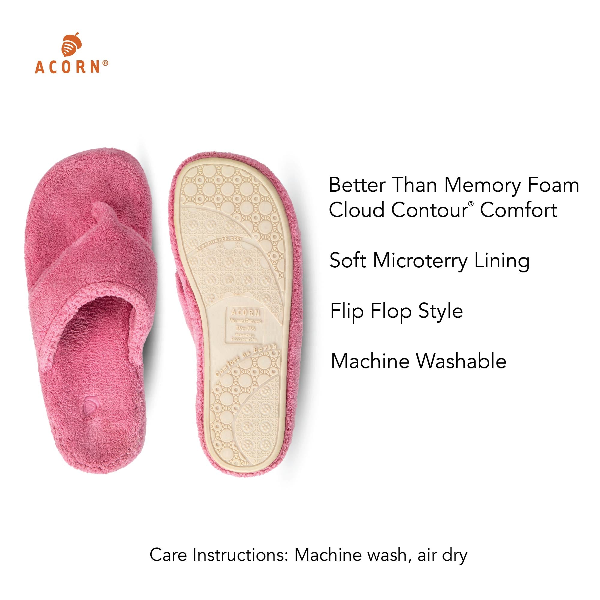 Comfortable Women's Spa Flip Flop Slippers - Soft Memory Foam Sandals for Relaxation at Home, Beach & Poolside Use