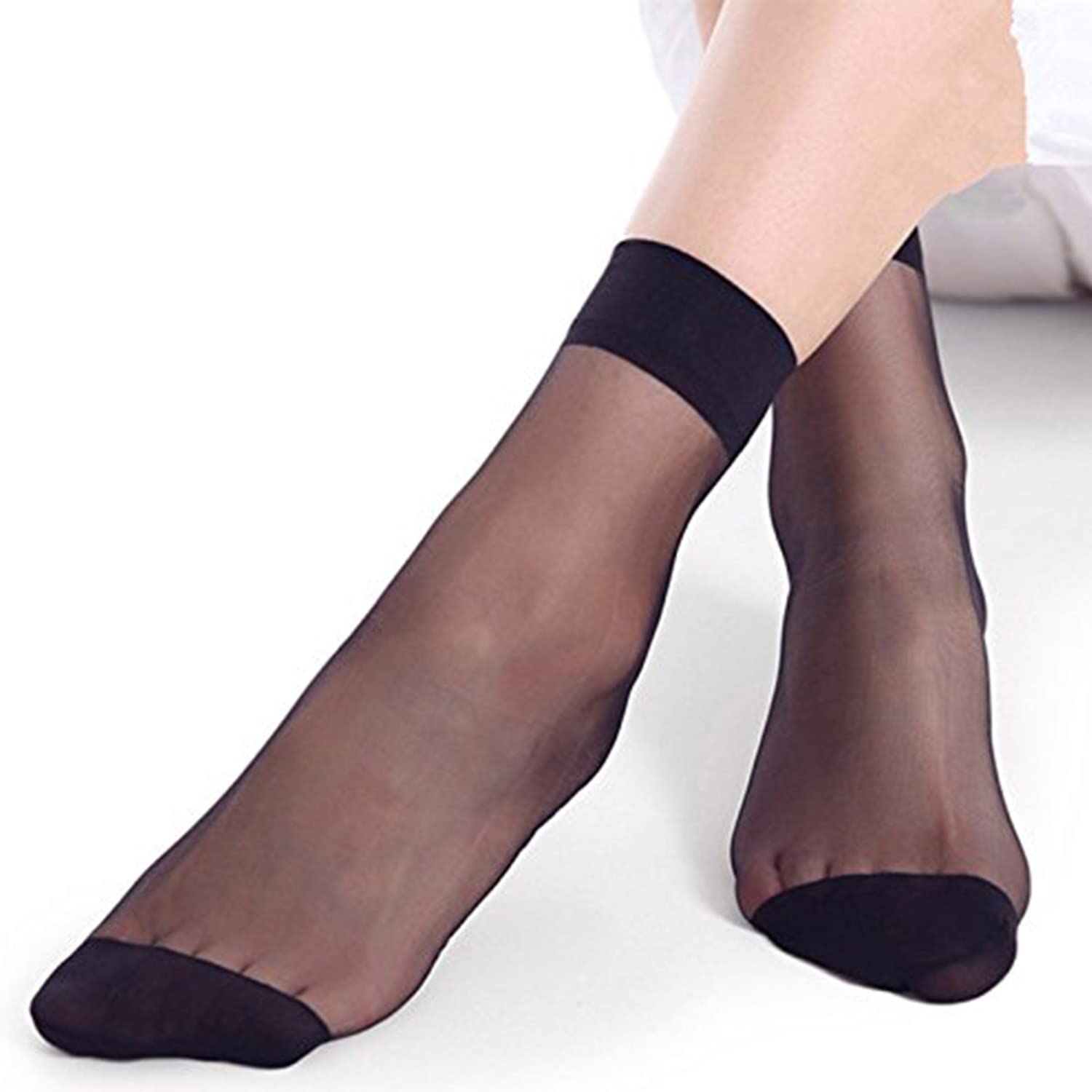 10 Pairs Women's Nylon Ankle Short Sheer Socks - Comfortable & Breathable No-Show Socks for Casual Wear, Workouts & Everyday Use