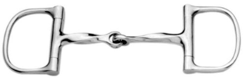 Korsteel Slow Twist Dee Snaffle Bit - Comfortable Horse Training Bit for Gentle Control - Perfect for Dressage, Trail Riding & Show Jumping