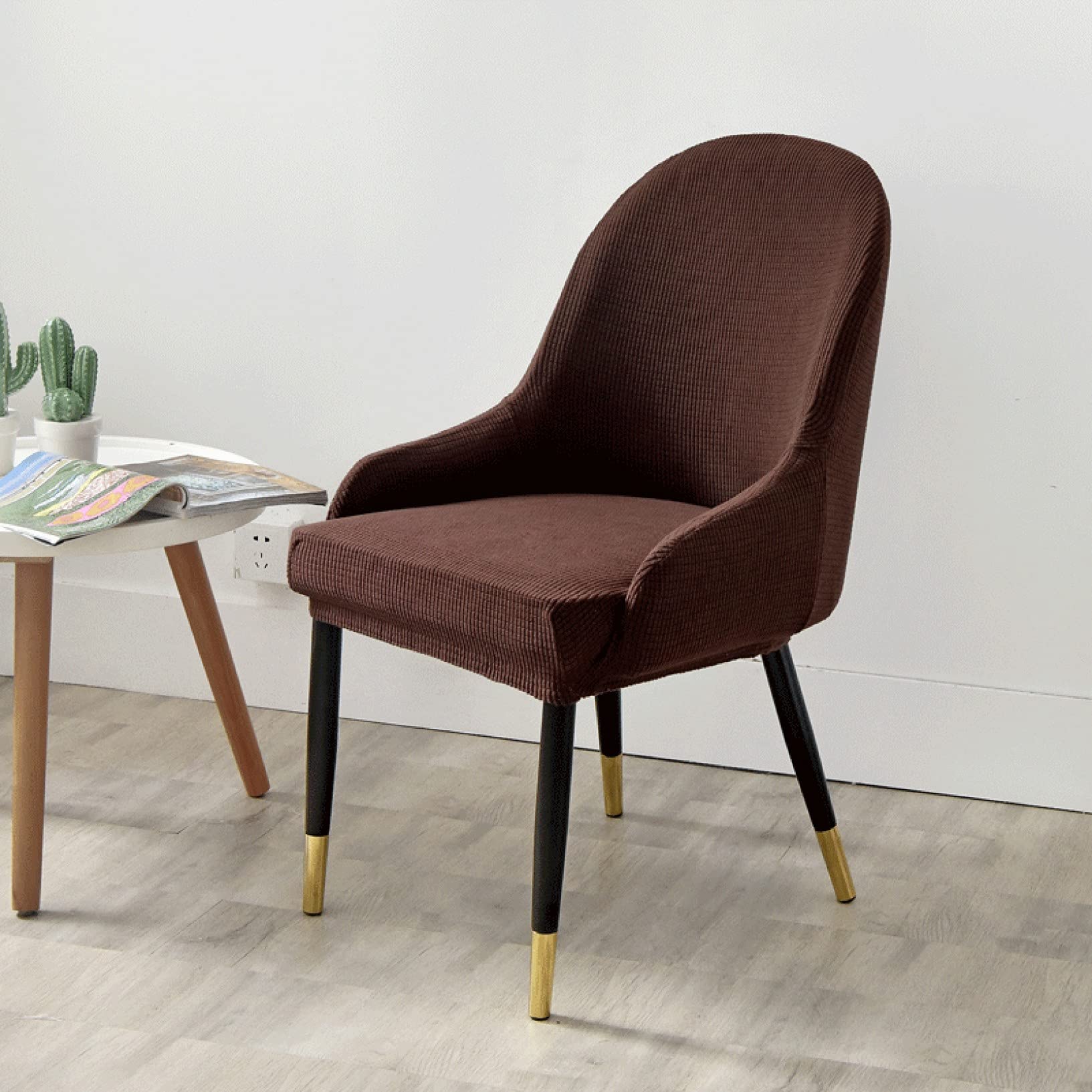 Stretchy Washable Anti-Slip Dining Chair Cover - Universal Size Modern Mid Century Accent Slipcover for Living Room, Bar & Kitchen Furniture | Perfect for Home Decor & Dinner Parties