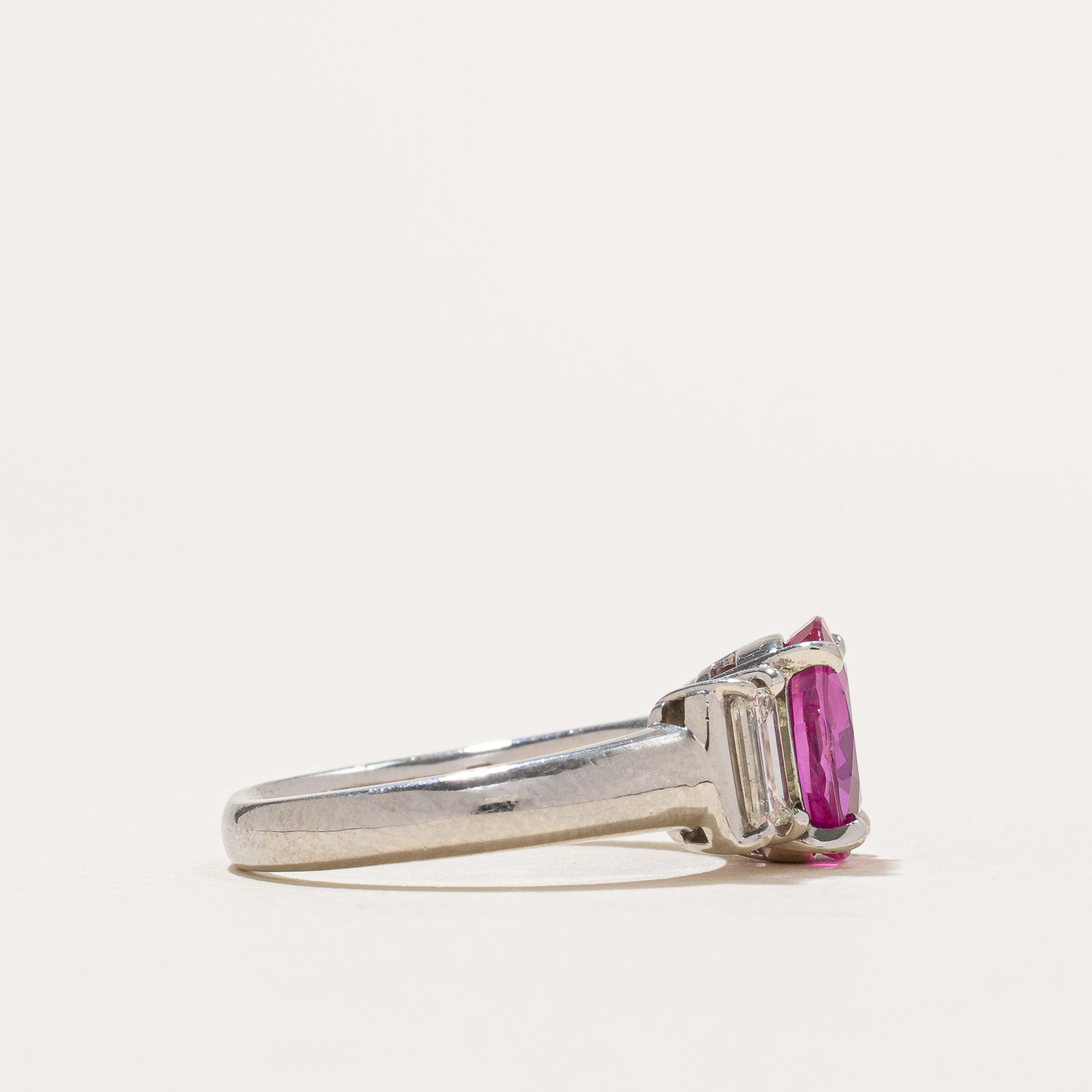 Natural Unheated Burmese Pink Sapphire & Diamond Ring - 2.42ct Pink Sapphire & 0.63ctw Diamonds - Size 6.25 - Elegant Engagement, Anniversary & Special Occasion Jewelry Gift