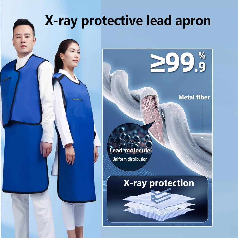 X-Ray Protection Apron Set - Lead Vest, Thyroid Shield, Collar, Hat, Glasses & Gloves for Radiation Safety - Ideal for Medical, Dental & Radiology Professionals