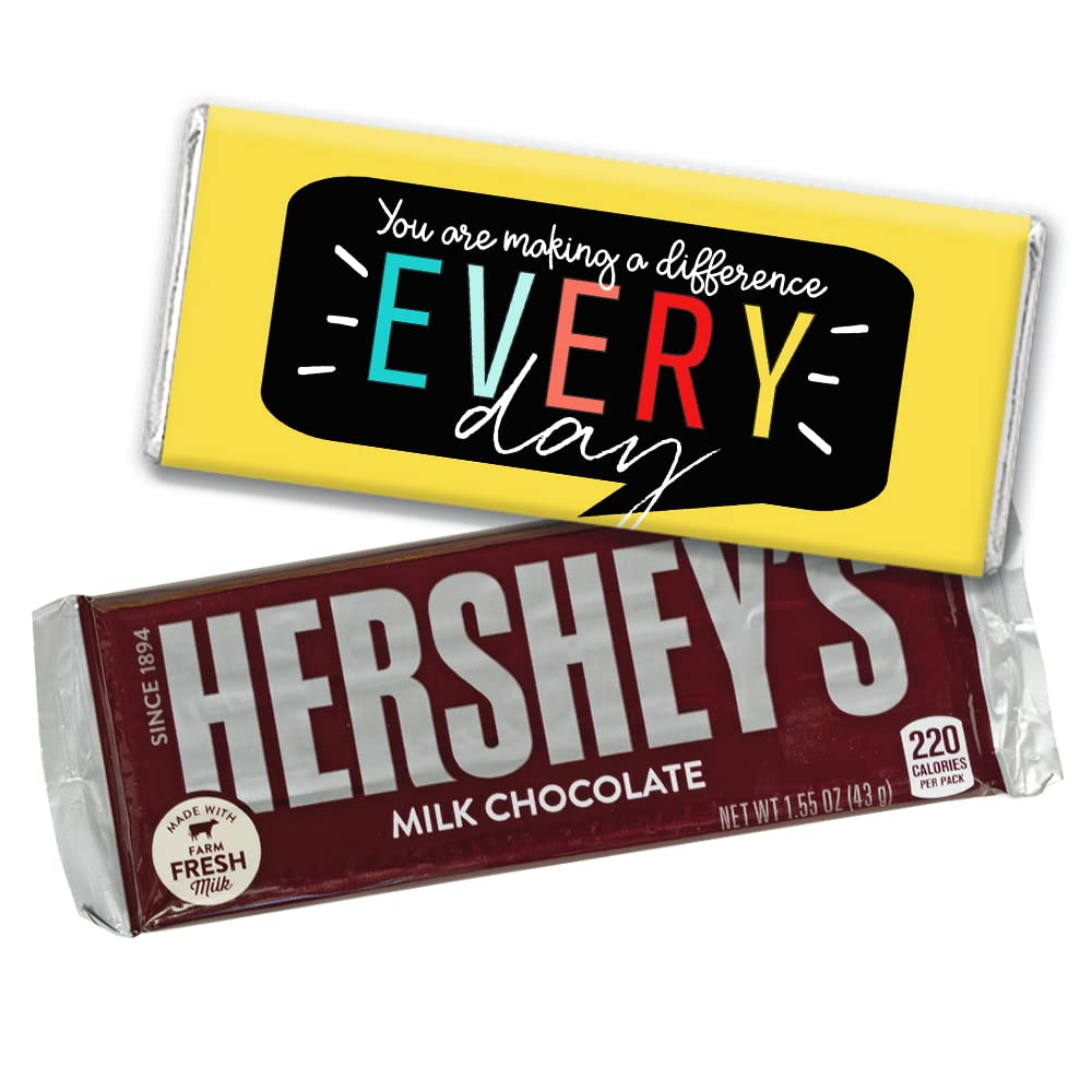 36 Pack Customized Thank You Chocolate Bars - Bulk Wrapped Candy Gifts for Employee Appreciation, Corporate Events & Client Gifts - No Assembly Required - Yellow Candy Included - Perfect for Office Rewards, Birthday Favors & Holiday Treats