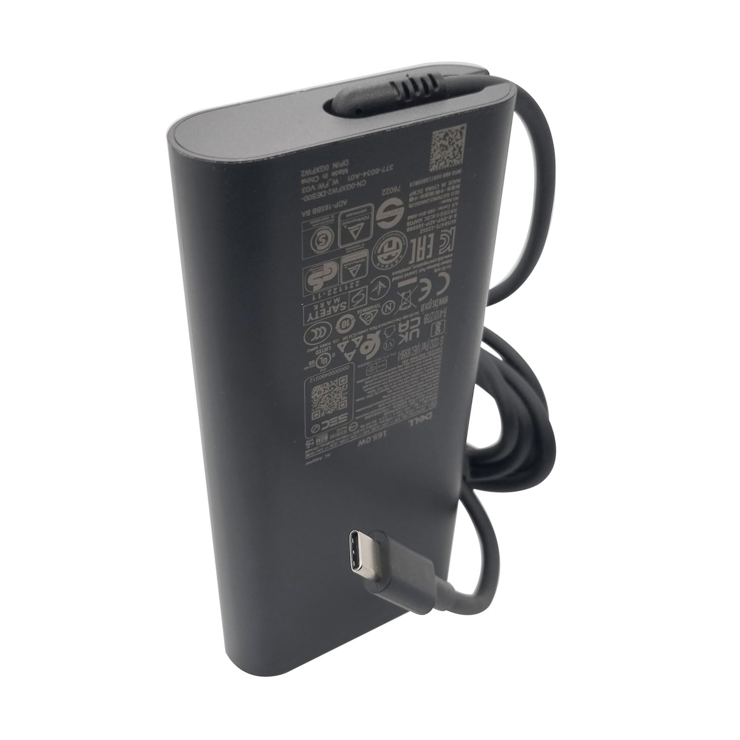 Dell Laptop Charger 165W USB-C AC Power Adapter for Precision 5680 - 28V 5.893A Fast Charging - Compatible with Dell XPS, Latitude & Business Laptops - Perfect for Office, Travel & Home Use