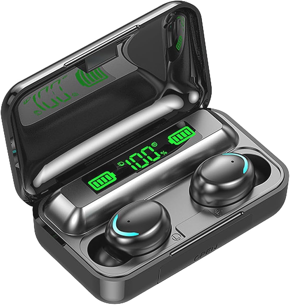 **Wireless Earbuds Bluetooth 5.3 with Touch Control, Noise Cancelling Headphones for Workout & Sports, HiFi Sound & LED Display Charging Case, IPX7 Waterproof Mini Earbuds - Perfect for Running, Gym & Travel**