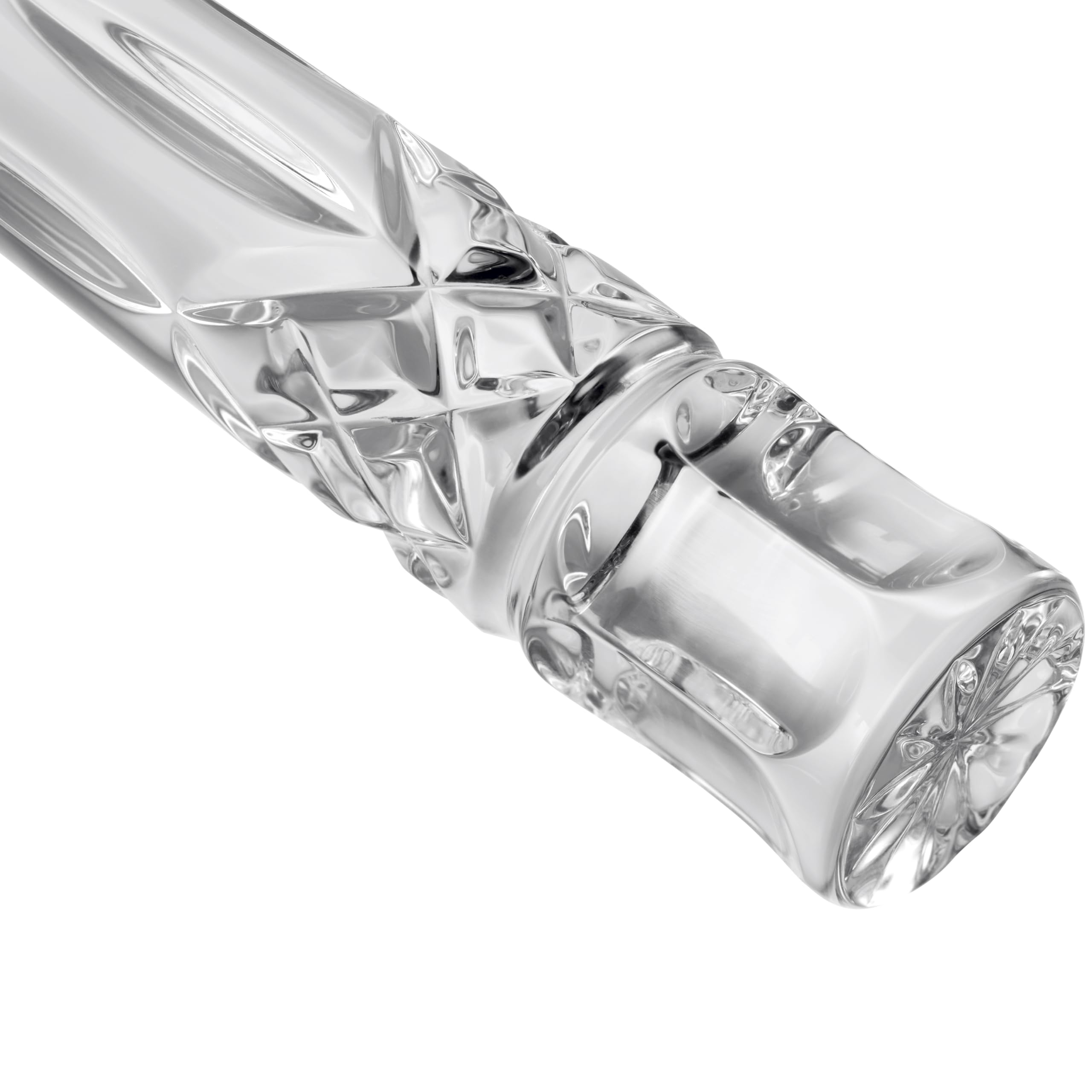 Waterford Lismore 13-Inch Clear Crystal Cake Knife - Elegant Wedding, Anniversary & Special Occasion Dessert Serving Cutlery