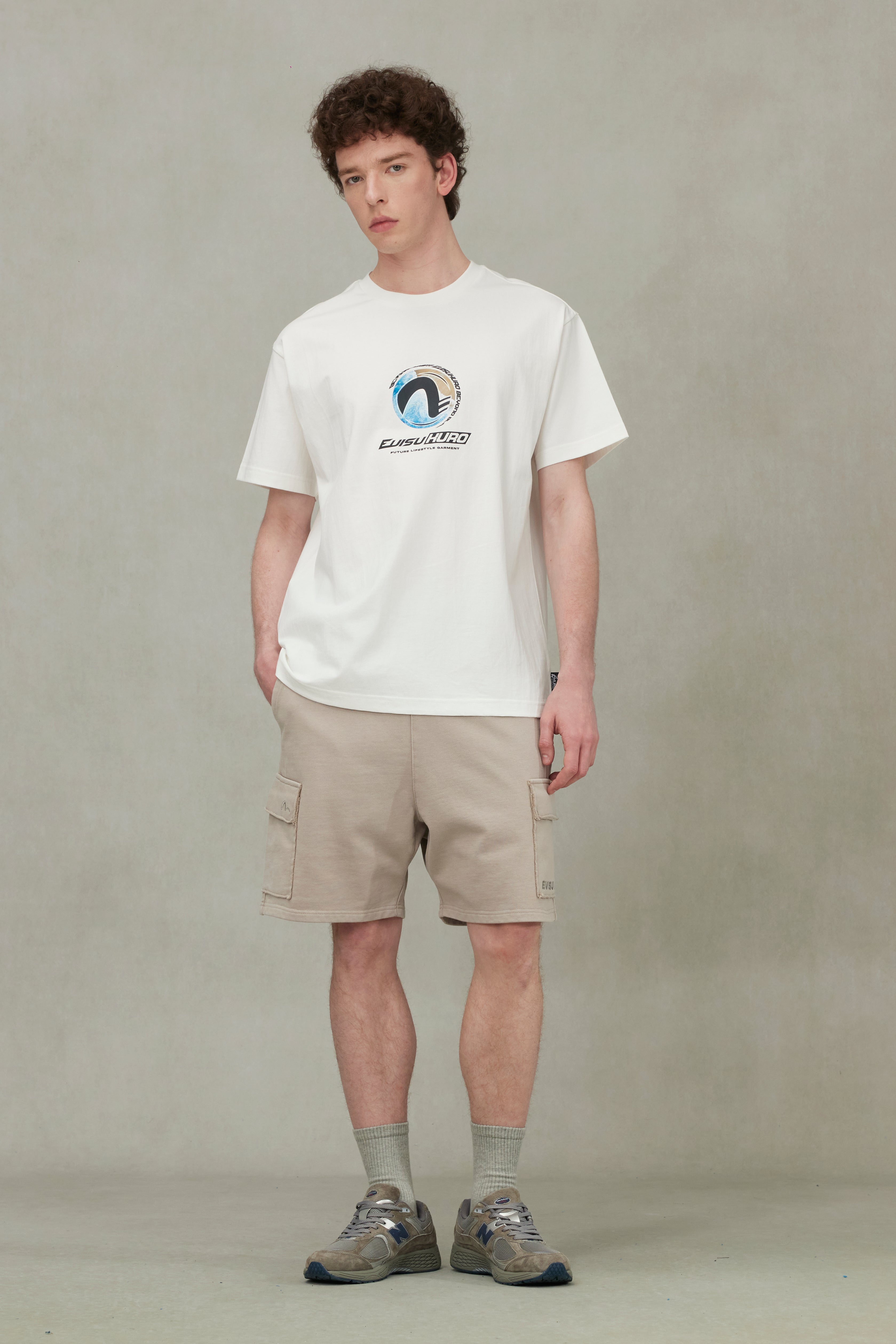 Seagull & Logo Embroidered Relaxed Fit Sun-Dried Finish Sweatshorts for Men - Comfortable Casual Lounge Shorts for Summer, Beach, and Gym Wear