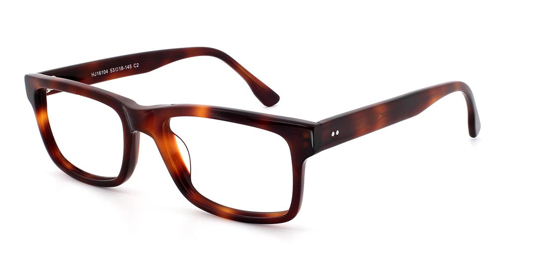 HJ16104 Stylish Plastic Eyeglasses for Men & Women - Lightweight & Durable Frames for Reading, Driving & Daily Use