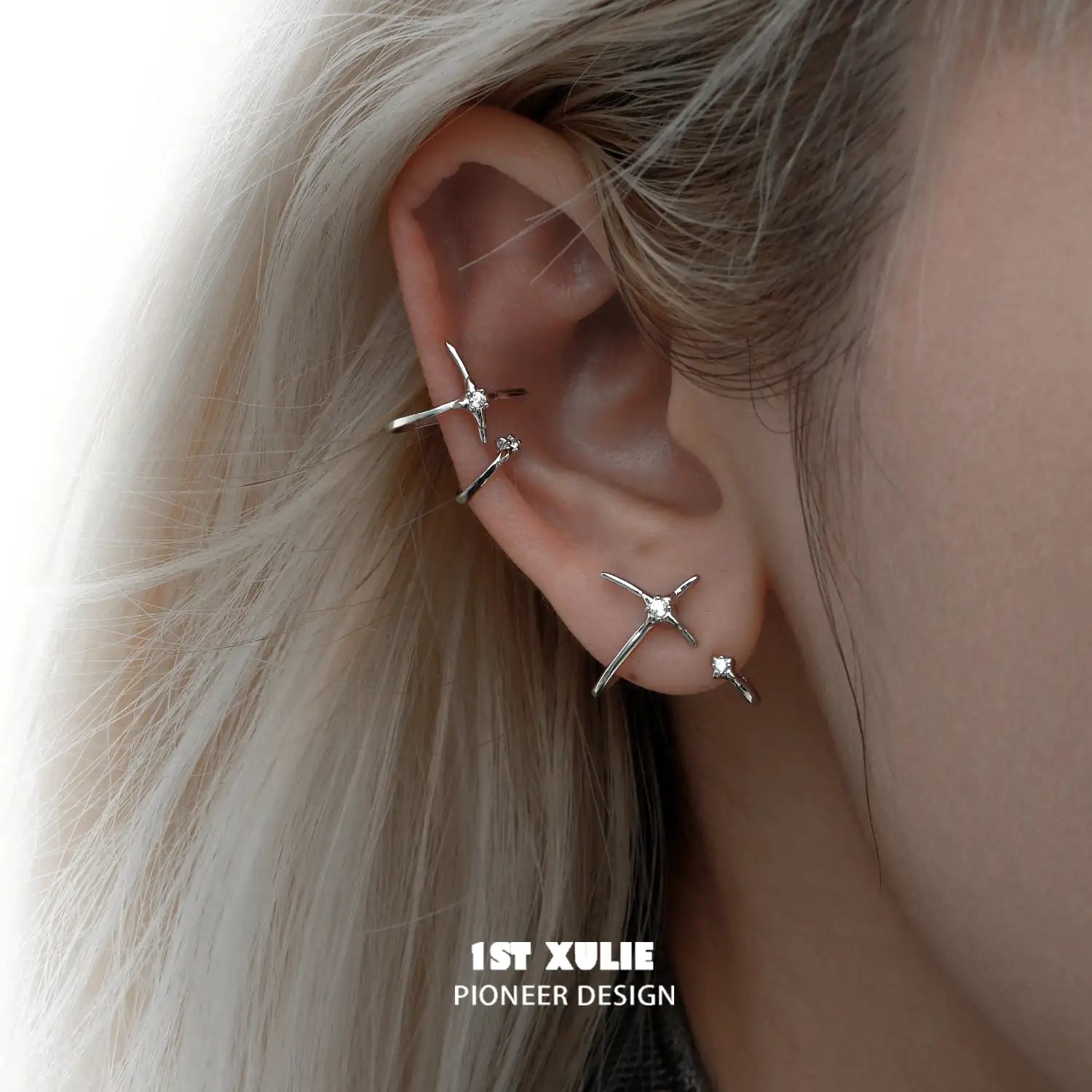 Star Trails S925 Sterling Silver Irregular Planetary Orbit Earrings | Hypoallergenic Fashion Jewelry for Women | Perfect for Parties, Date Nights & Gifts