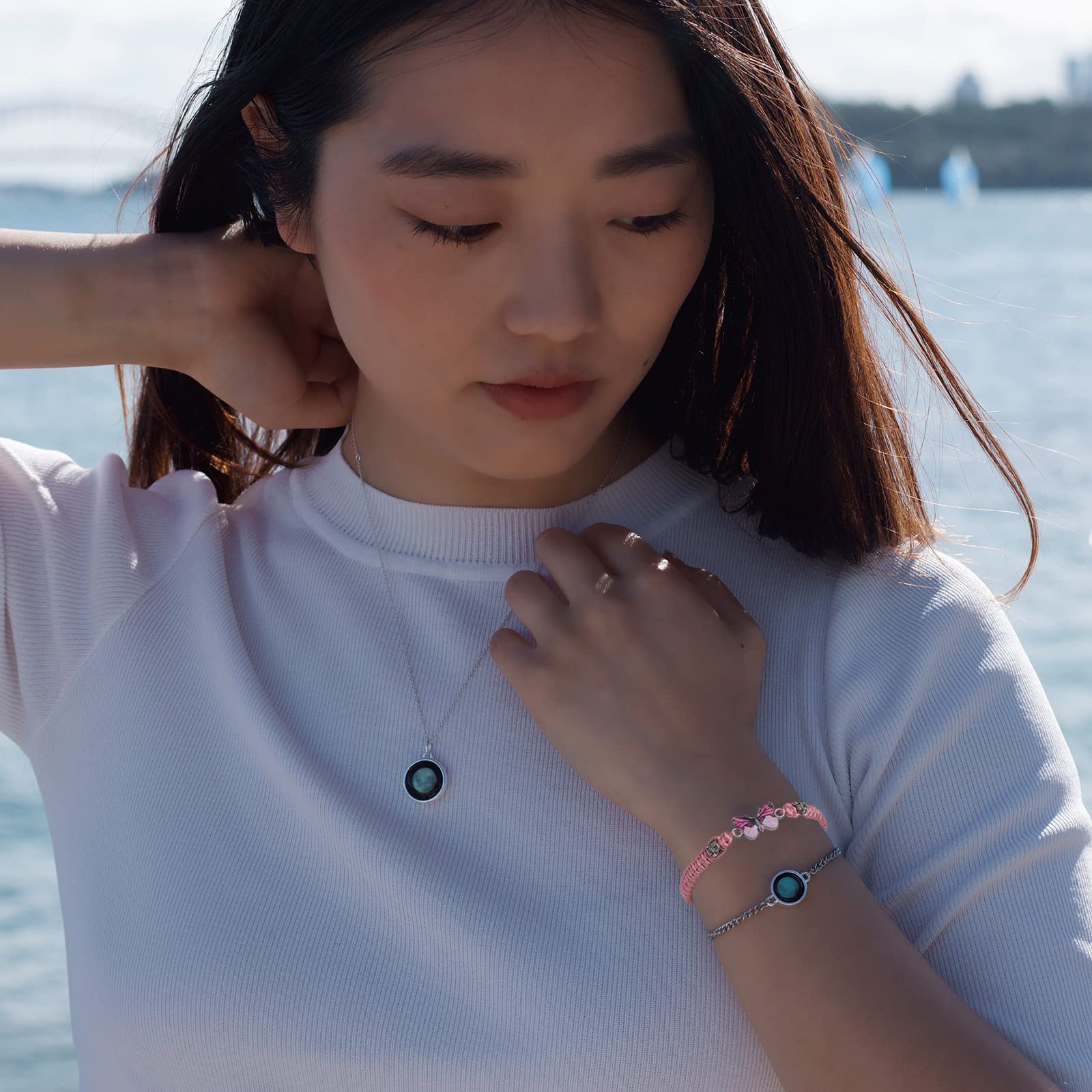 Always Believe in Yourself Butterfly Bracelet - Adjustable Braided Rope Charm Bracelet for Women, Lucky Friendship Matching Jewelry Gift for Best Friends, Birthday, Graduation & Everyday Wear