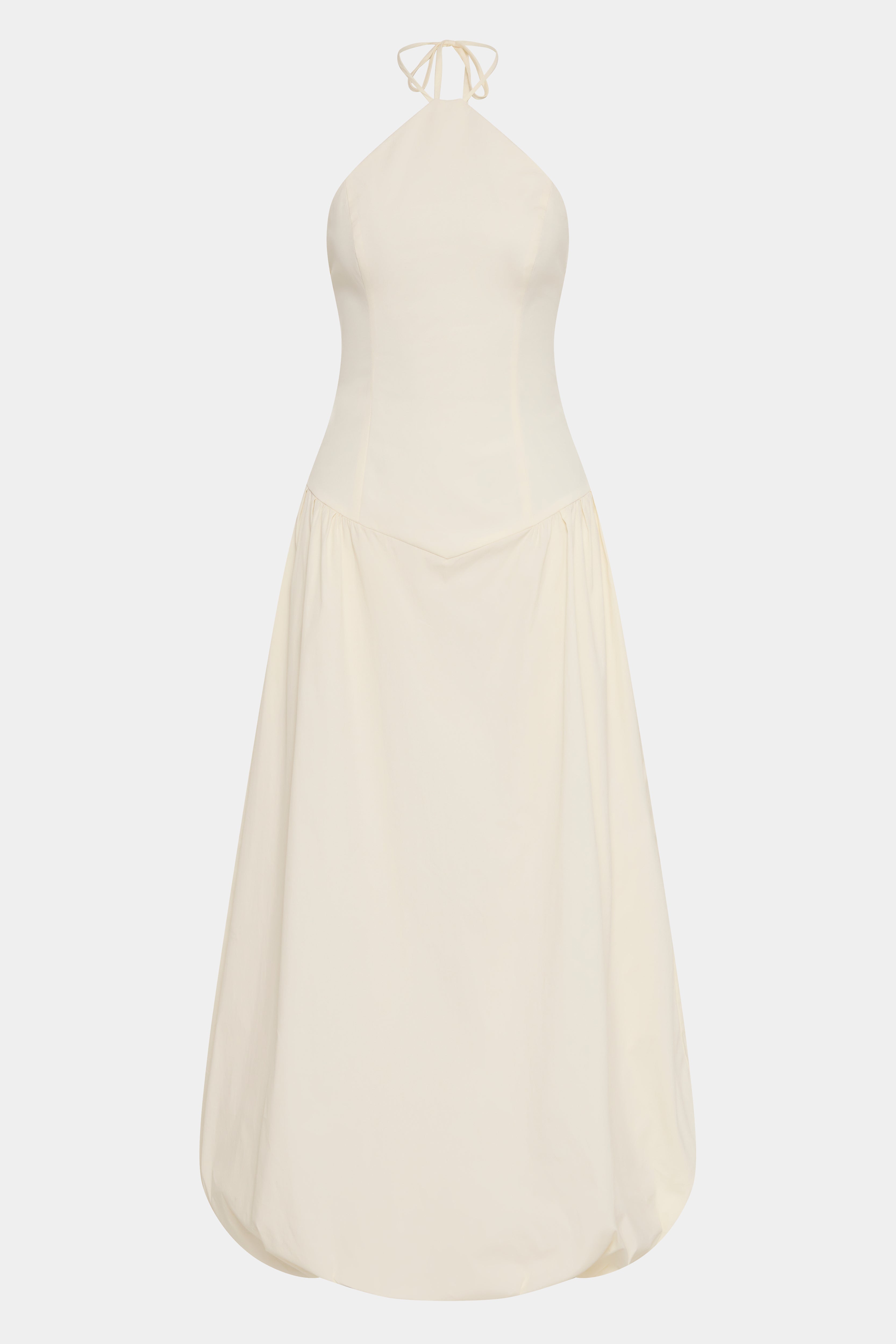 Elegant Florent Gown in Cream - Perfect for Weddings, Prom & Special Occasions