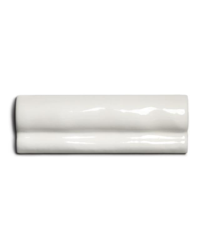 Kakel Mayfair Ivory White Skirting Board 5 x 15 cm Smooth Lightweight - Perfect for Bathroom, Kitchen & Home Renovation Projects