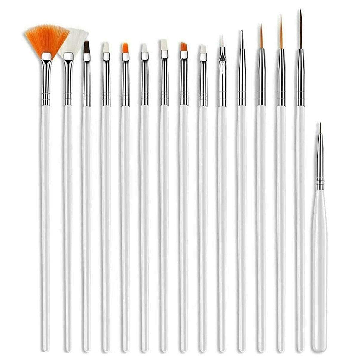 GOLD MAX Nail Art Gel Pen Set - Professional Nail Design Painting Polish Brush & Dotting Tools for Women & Girls | Perfect for Salon, Home Manicure & DIY Nail Art